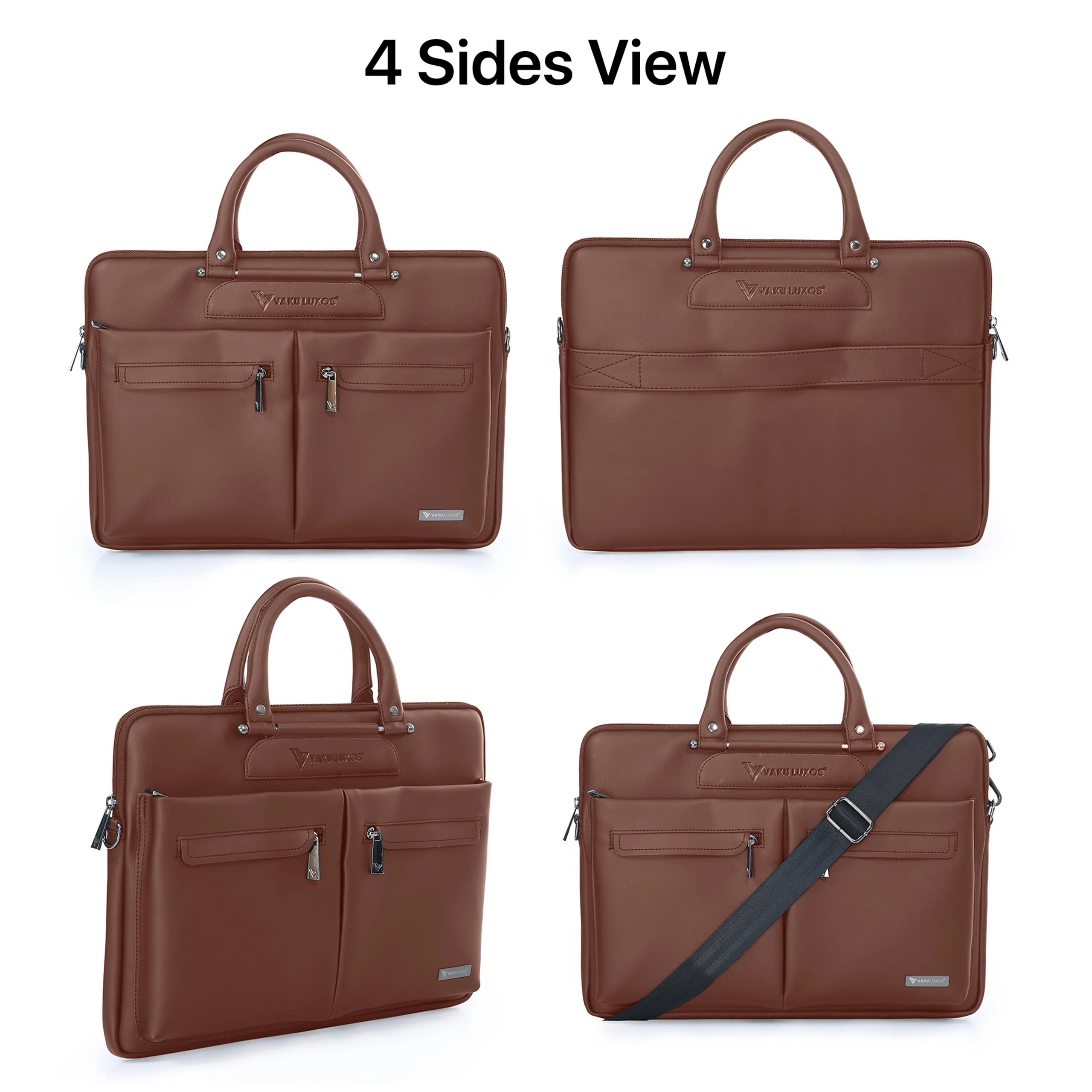 Vaku Luxos ® Marcella 16 inch Laptop Bag Sleeve Premium Messenger Bag - Image 4