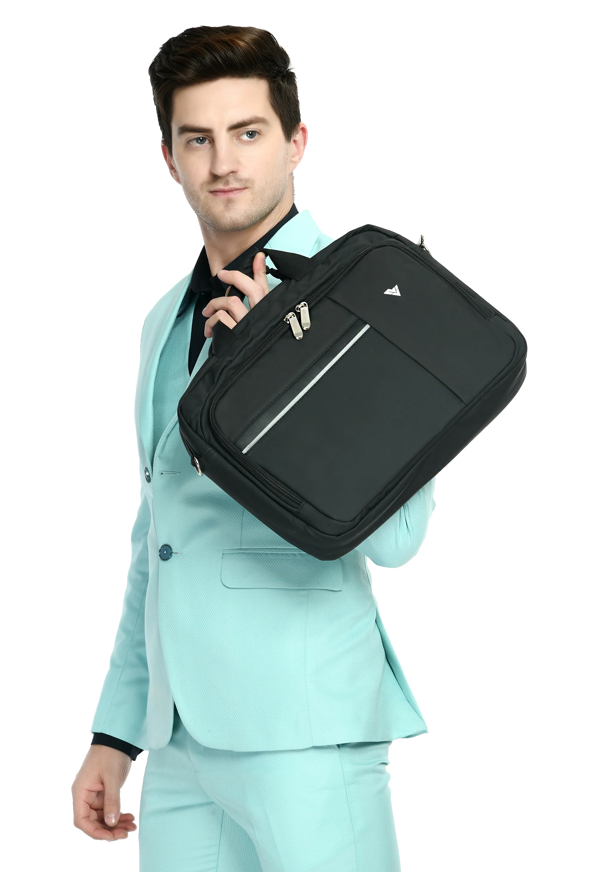 Vaku Luxos® MARSEILLE Sleeve with Strap highly durable Compatilbe for Macbook 13|14" - Black - Image 8