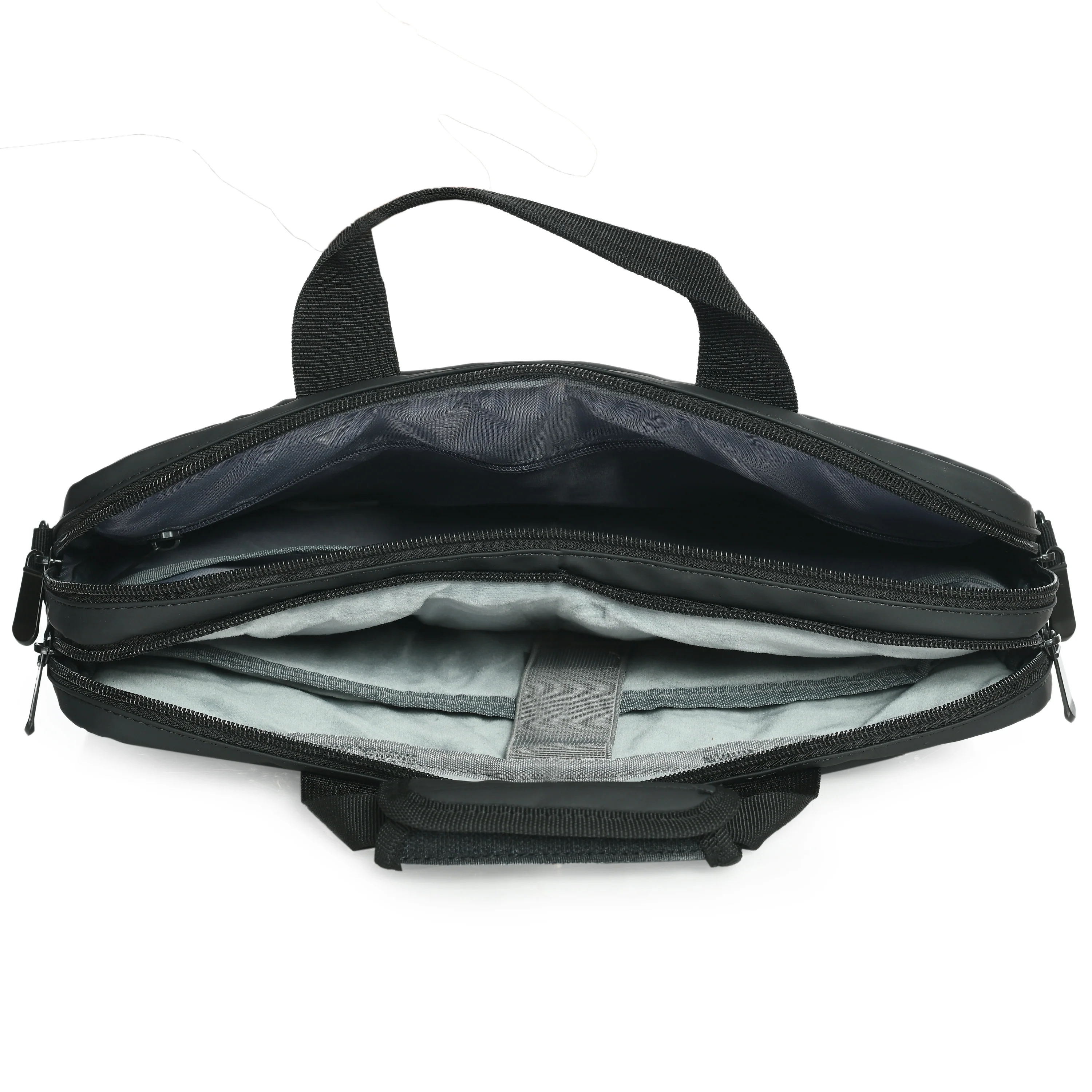 Vaku Luxos® MONTPELLIER Sleeve with Strap highly durable Compatilbe for Macbook 13|14" - Black - Image 6