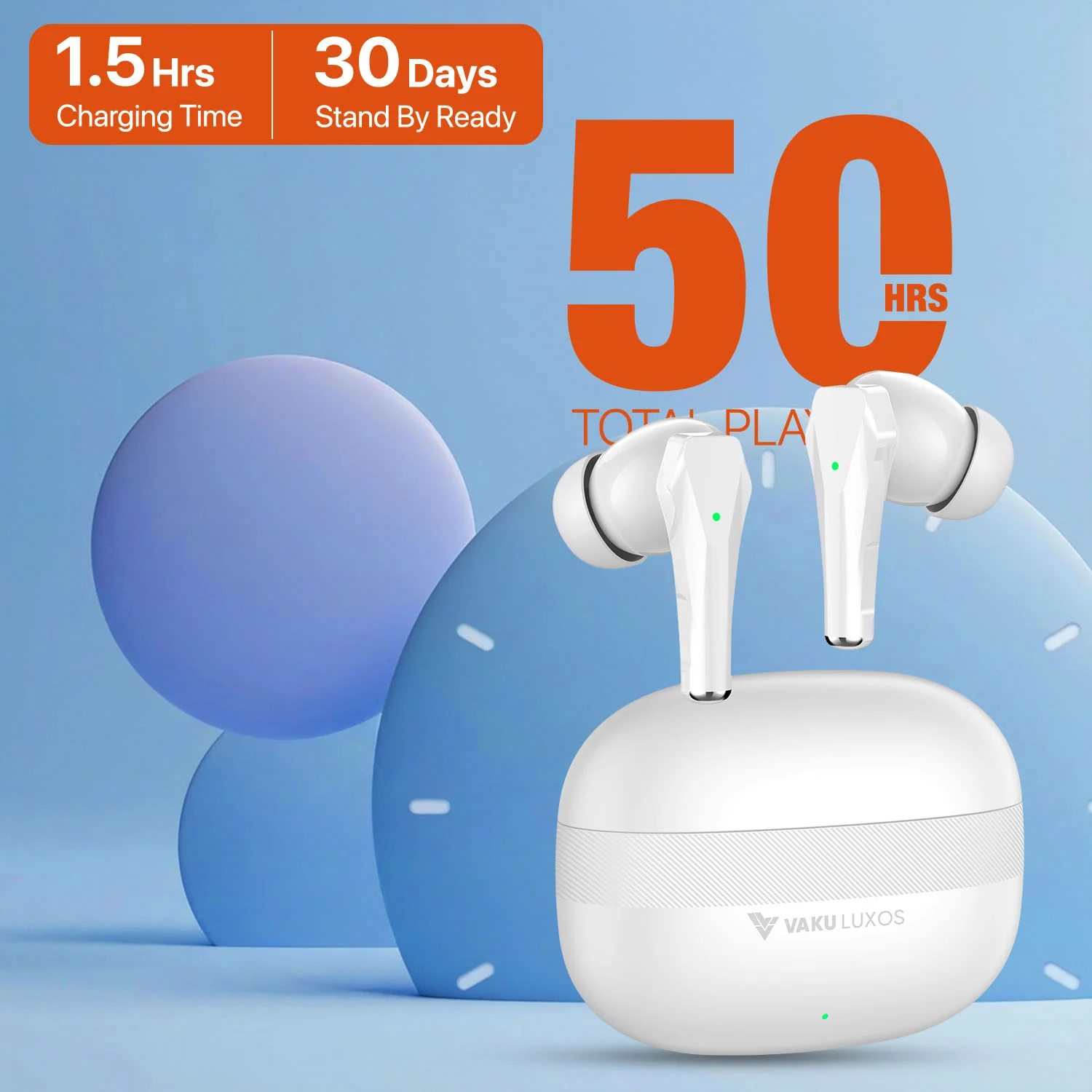 Vaku Luxos ® NEXA True Wireless Earbuds with Smart Touch Controls - Image 11