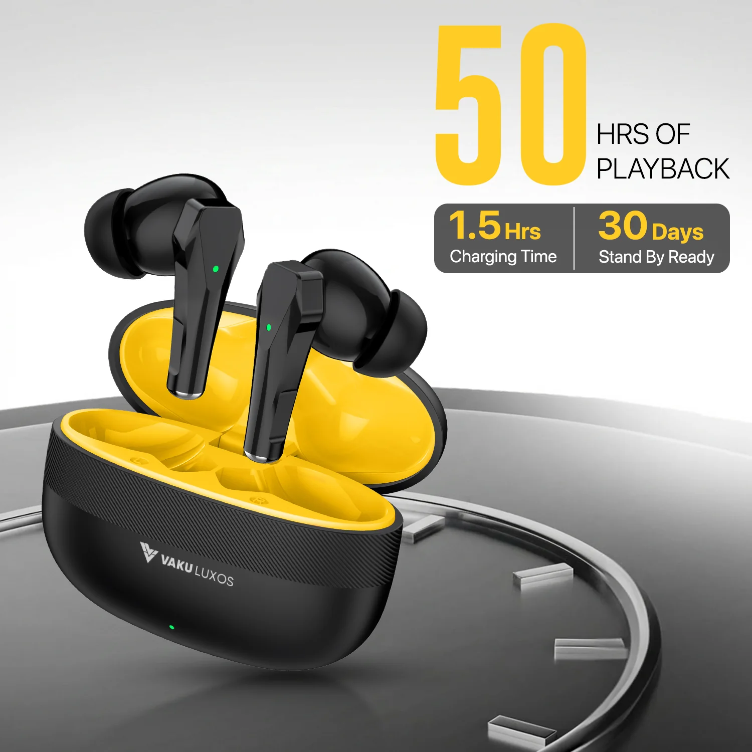 Vaku Luxos ® NEXA True Wireless Earbuds with Smart Touch Controls - Image 5