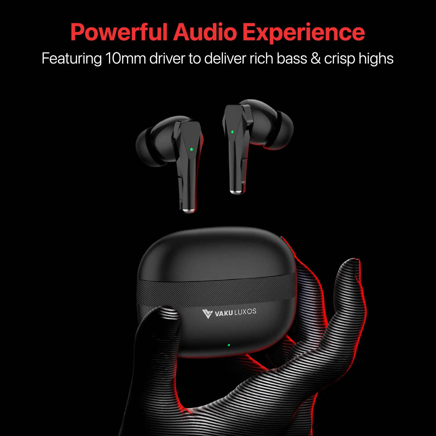 Vaku Luxos ® NEXA True Wireless Earbuds with Smart Touch Controls - Image 6