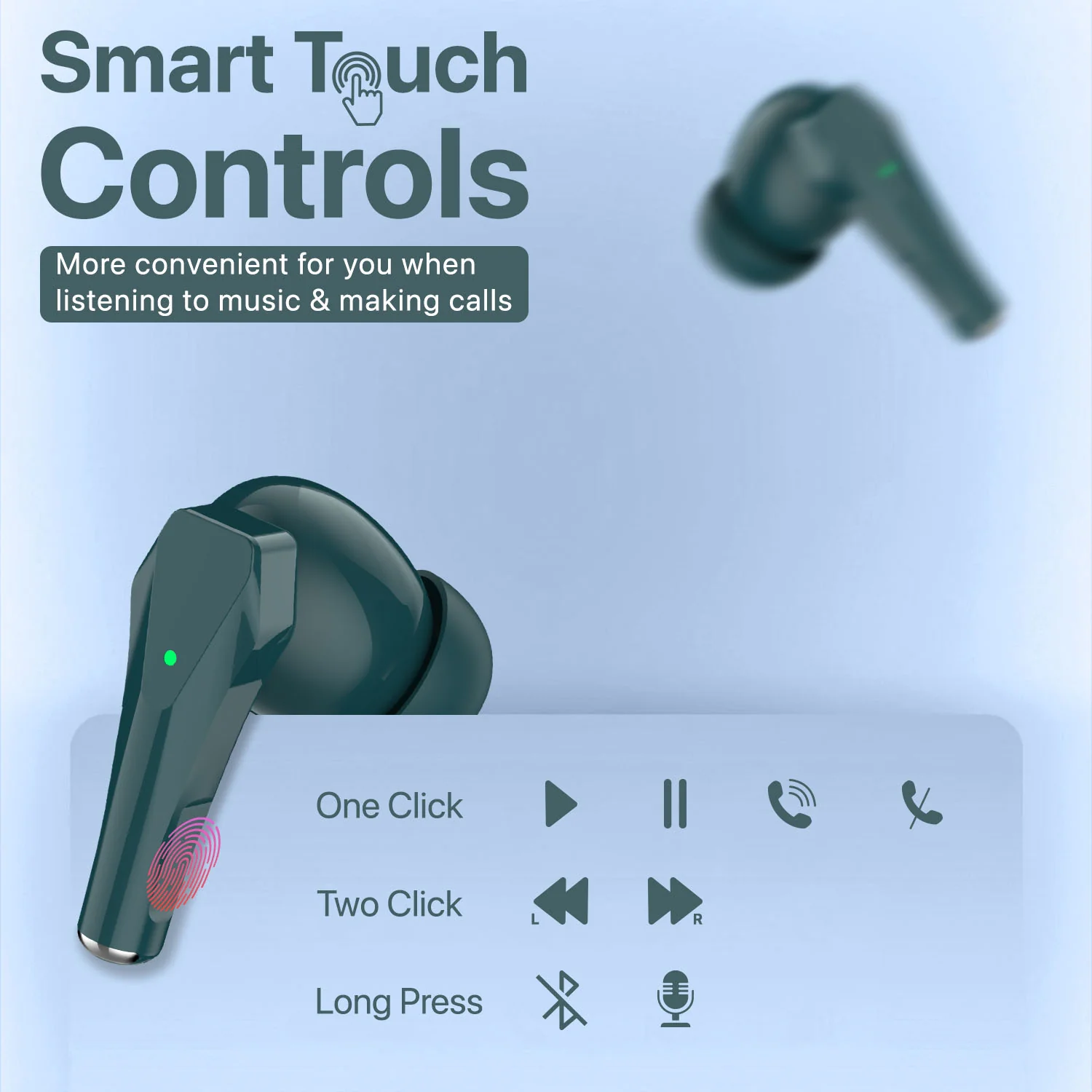 Vaku Luxos ® NEXA True Wireless Earbuds with Smart Touch Controls - Image 8