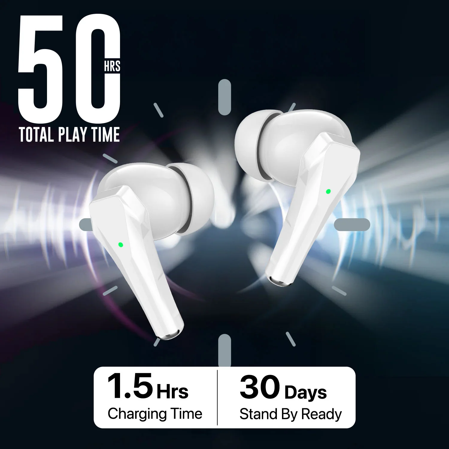 Vaku Luxos ® NEXA True Wireless Earbuds with Smart Touch Controls - Image 9