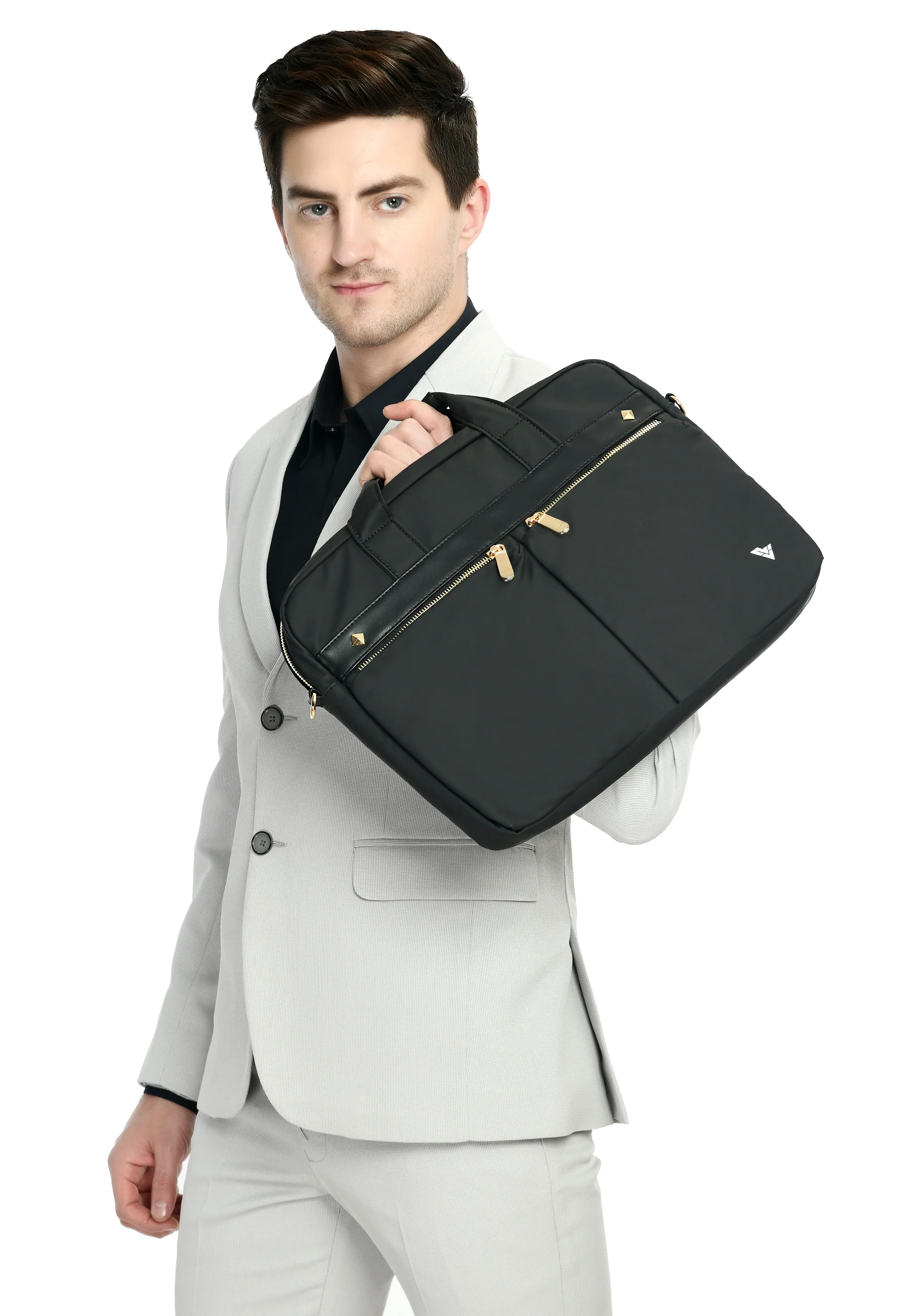 Vaku Luxos® PETERBERG Sleeve with Strap highly durable Compatilbe for Macbook 13|14" - Black - Image 6