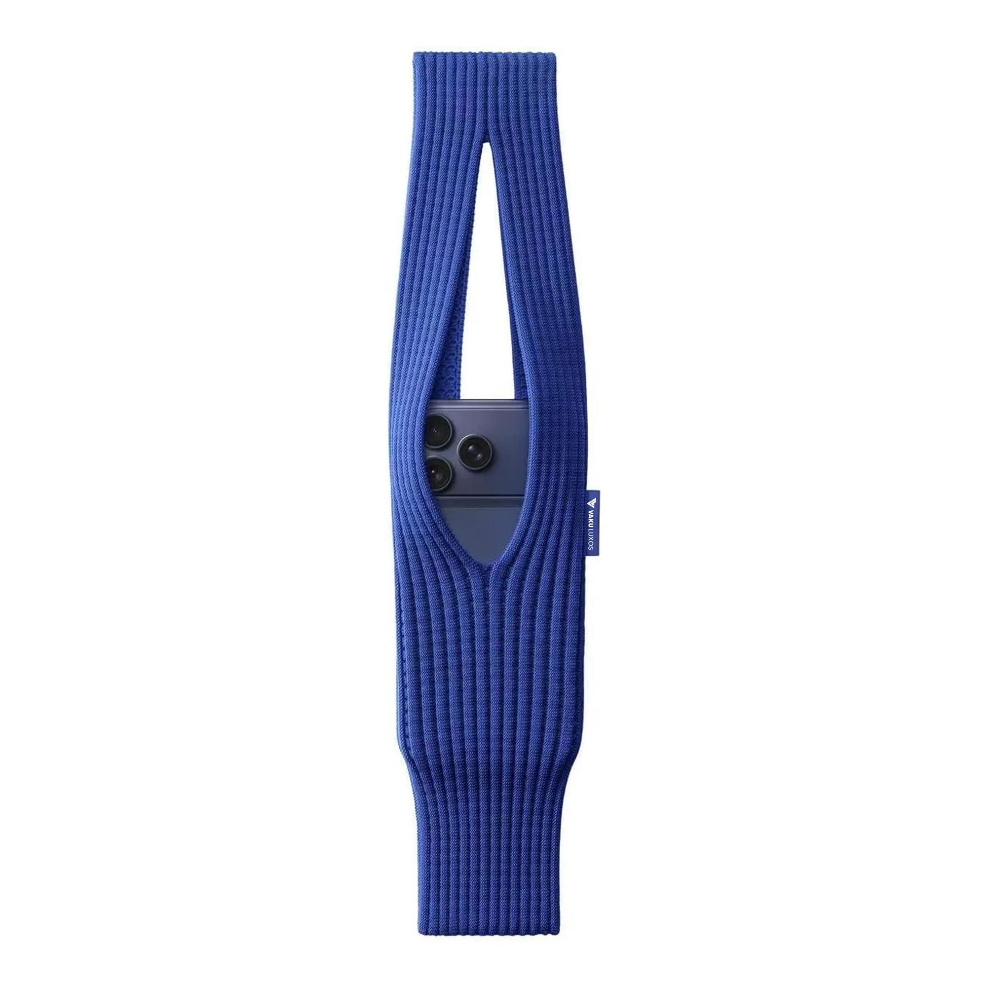 Vaku Luxos ® Soft 3D-Knitted Phone Pocket Scarf Strap Hands-Free Crossbody Phone Holder - Image 3
