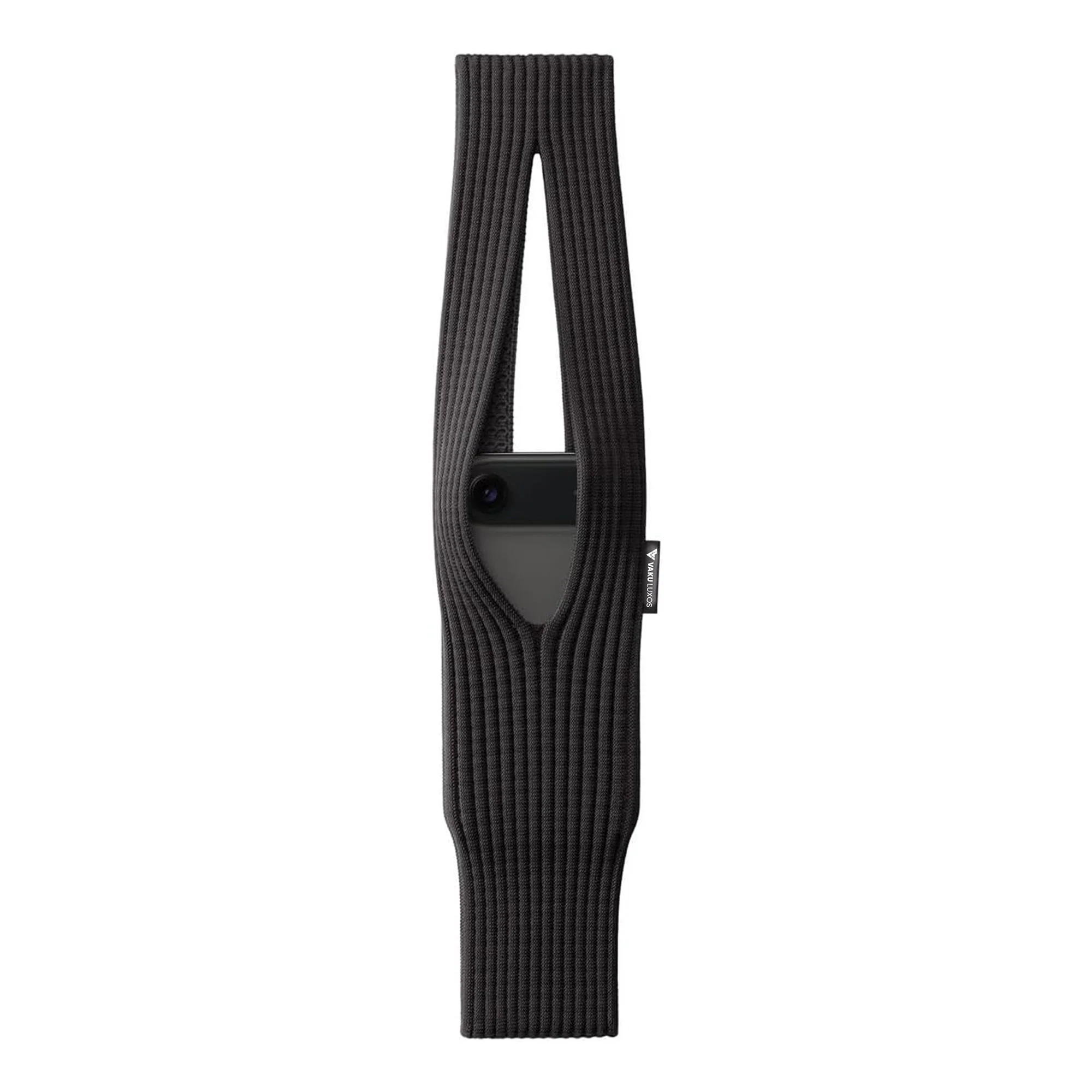 Vaku Luxos ® Soft 3D-Knitted Phone Pocket Scarf Strap Hands-Free Crossbody Phone Holder - Image 4