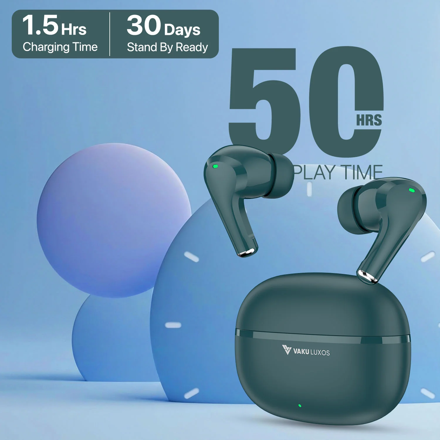 Vaku Luxos ® True Wireless Earbuds with Smart Touch Controls - Image 11