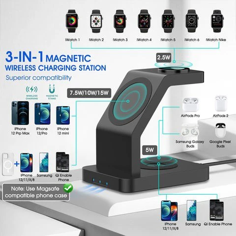 Vaku Luxos ® TRINITY 23W 3IN1 Wireless Charger - Image 14