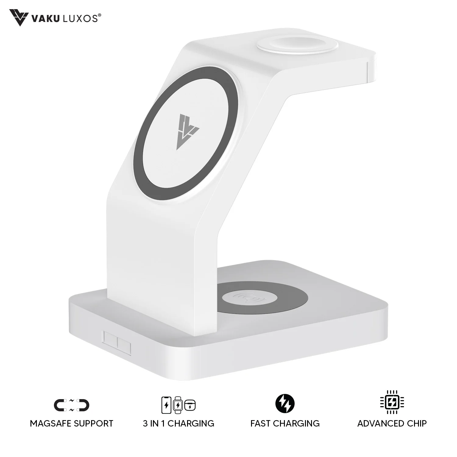 Vaku Luxos ® TRINITY 23W 3IN1 Wireless Charger - Image 8