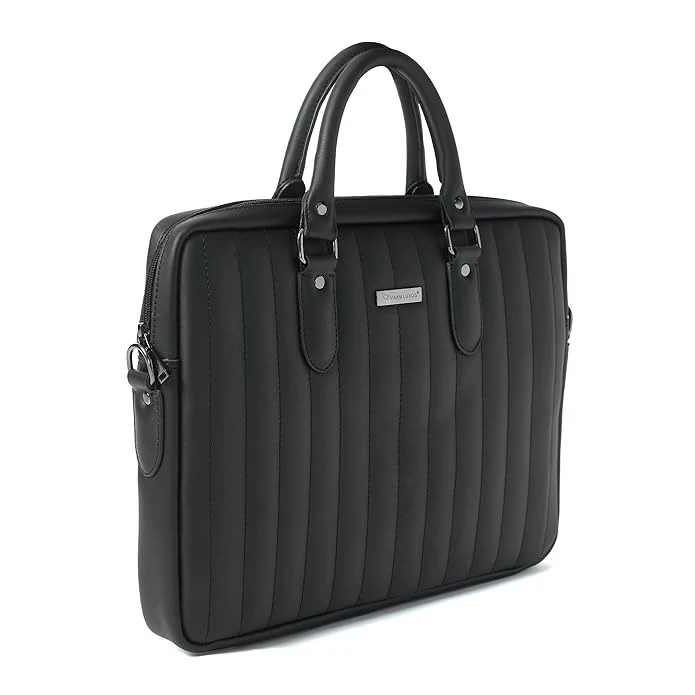 Vaku Luxos ® Venesa 14 inch Laptop Bag Premium PU Leather Laptop Sleeve Messenger Bag - Image 13