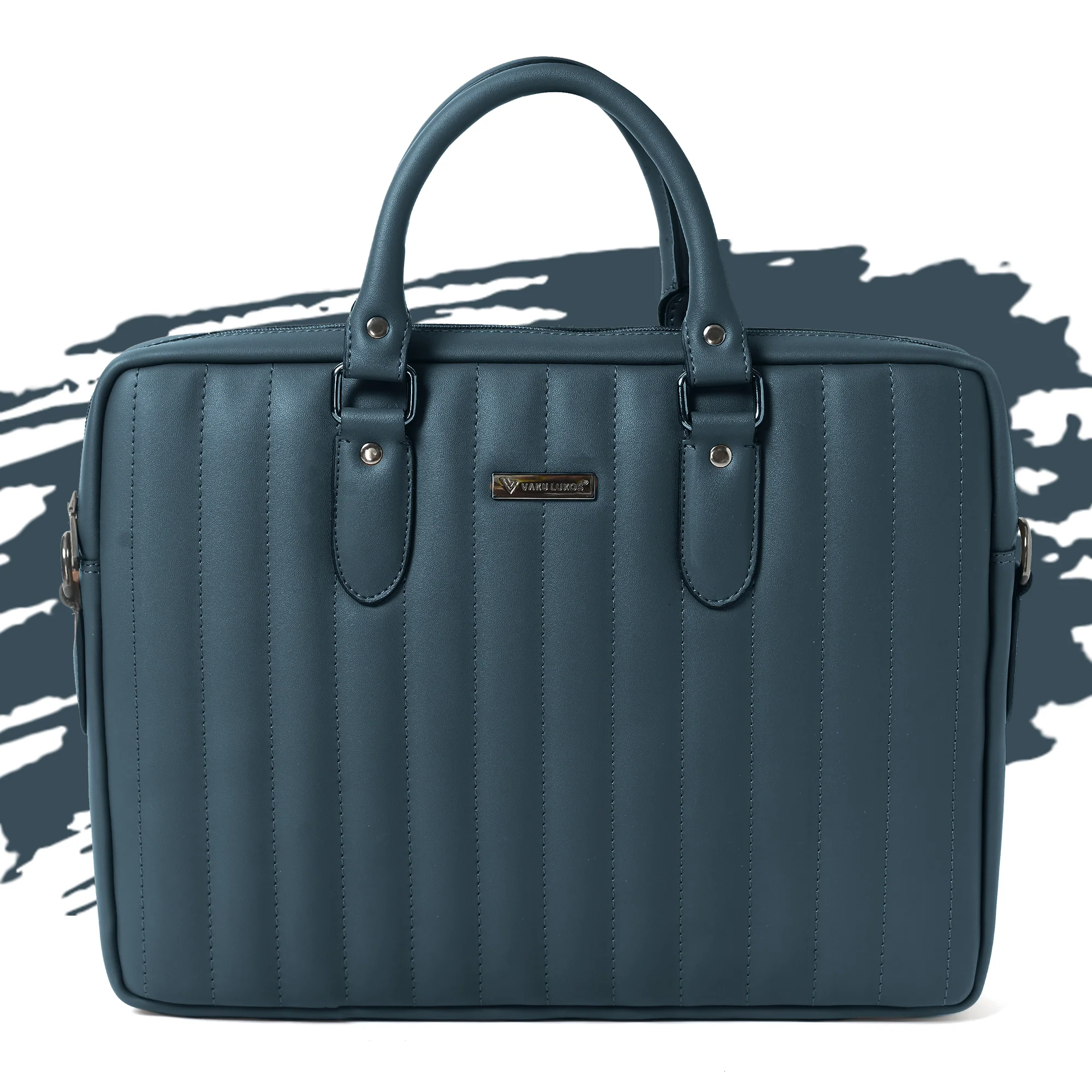 Vaku Luxos ® Venesa 14 inch Laptop Bag Premium PU Leather Laptop Sleeve Messenger Bag - Image 8