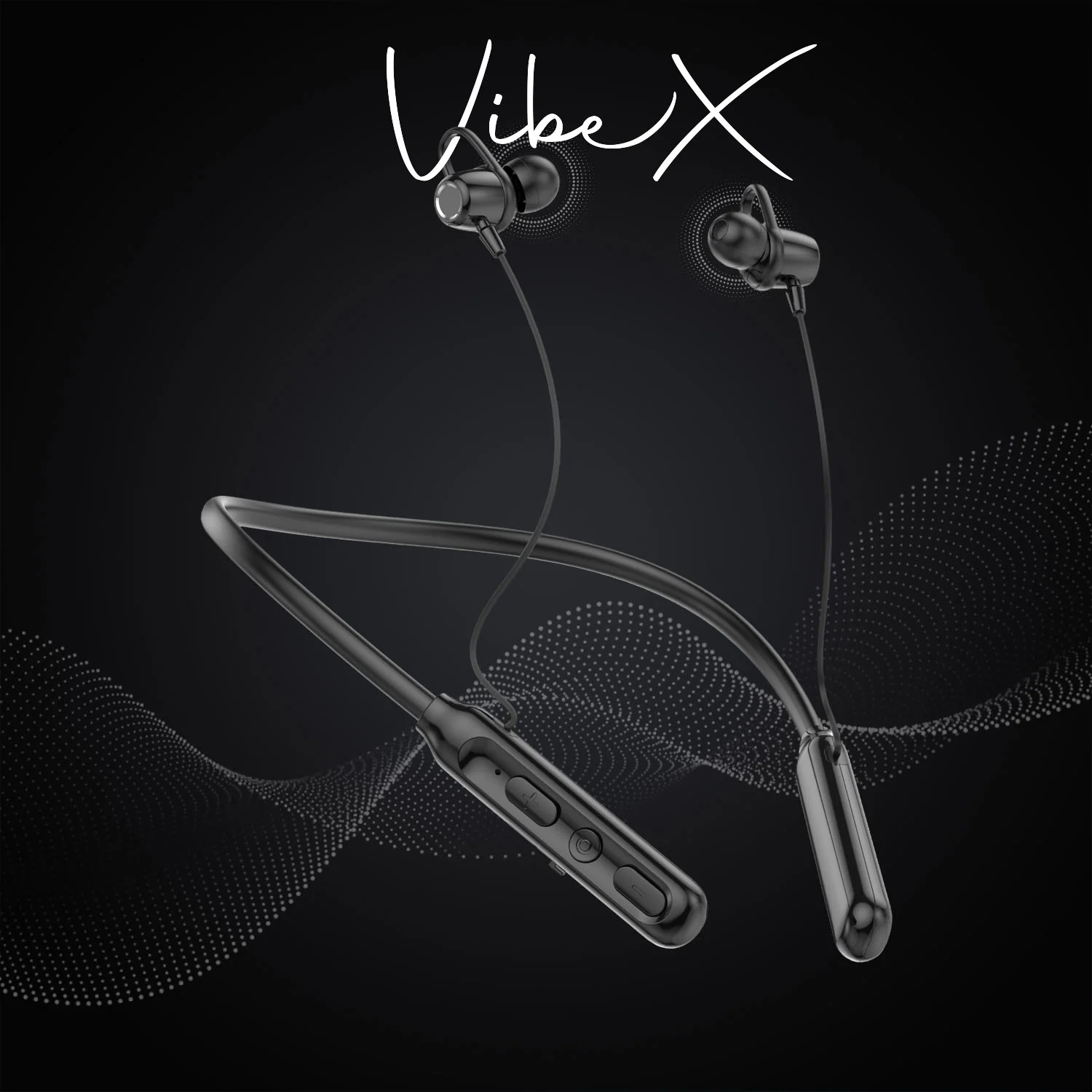 Vaku Luxos ® VIBEX Bluetooth Wireless Neckband with ENC Mic - Image 3