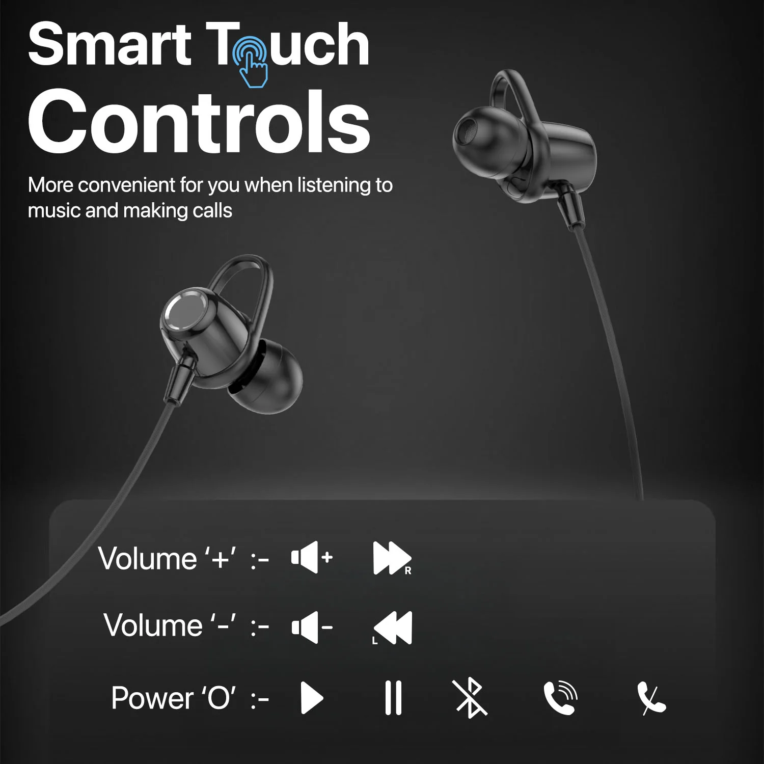 Vaku Luxos ® VIBEX Bluetooth Wireless Neckband with ENC Mic - Image 6