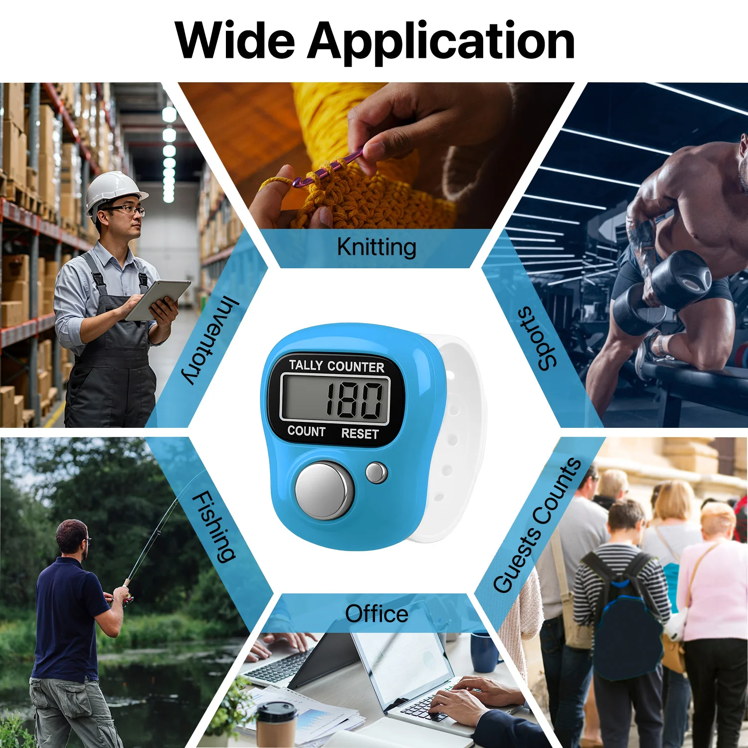 Vaku ® Mini Tally Counter Ring Compact Manual Click Counter - Image 7