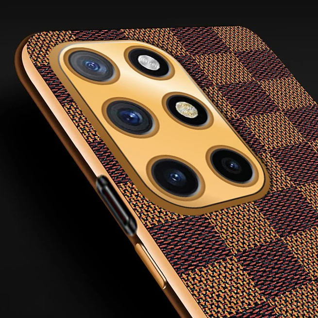 Vaku® OnePlus 9R Cheron Leather Electroplated Soft TPU Back Cover - Image 4