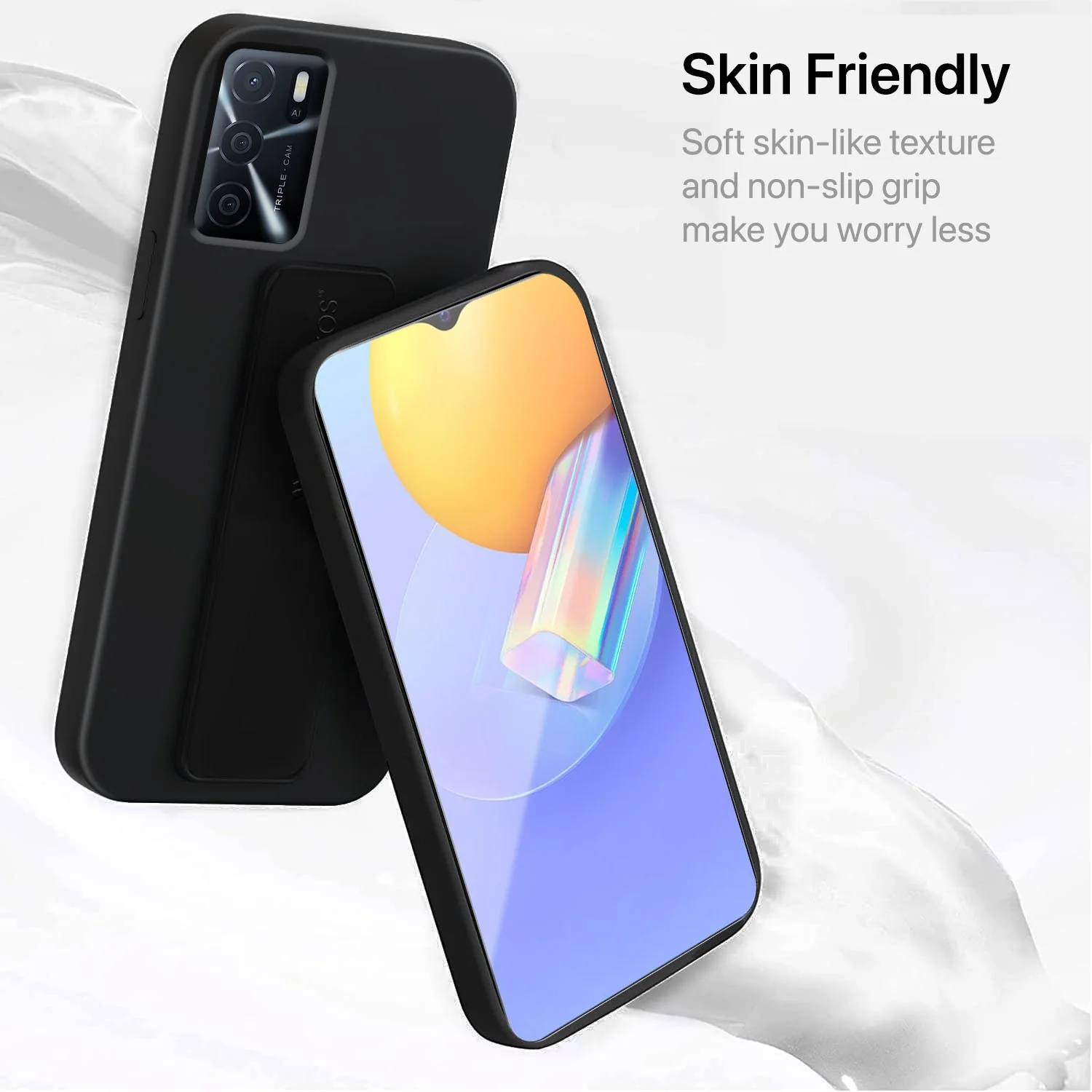 Vaku ® Oppo A16 Harbor Grip Multi-Functional TPU Back Cover - Image 2