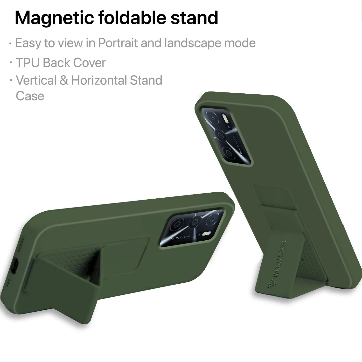 Vaku ® Oppo A16 Harbor Grip Multi-Functional TPU Back Cover - Image 7