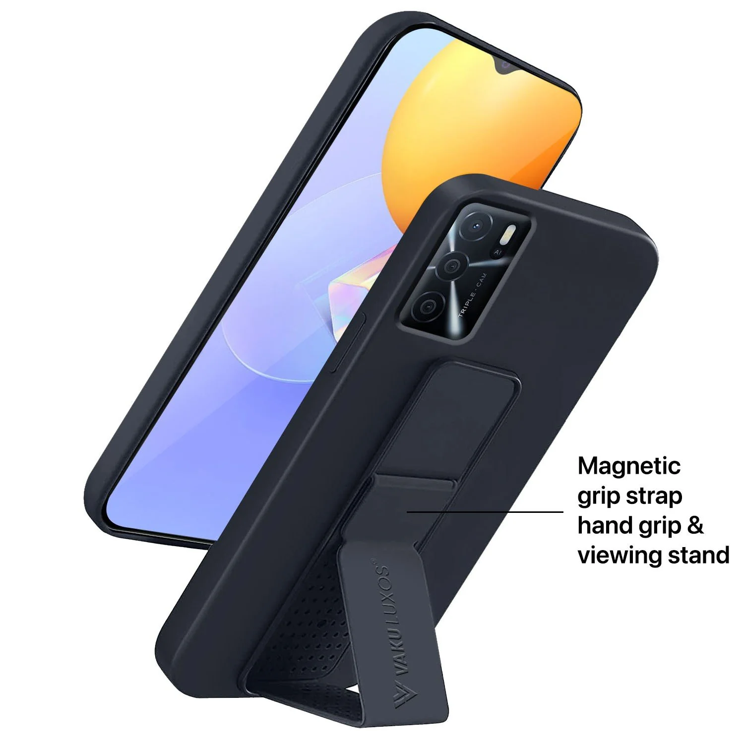 Vaku ® Oppo A16 Harbor Grip Multi-Functional TPU Back Cover - Image 8