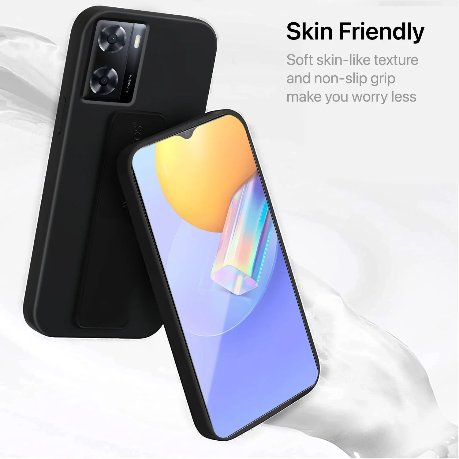 Vaku ® Oppo A57 Harbor Grip Multi-Functional TPU Back Cover - Image 10