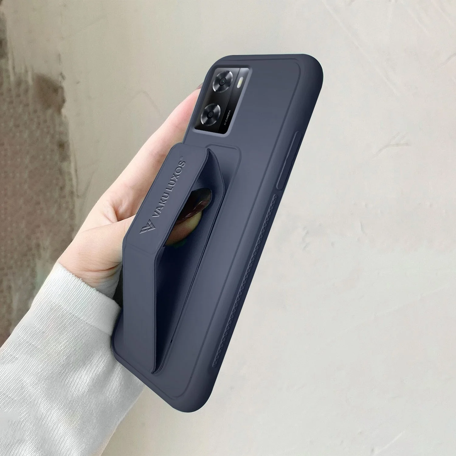 Vaku ® Oppo A57 Harbor Grip Multi-Functional TPU Back Cover - Image 6