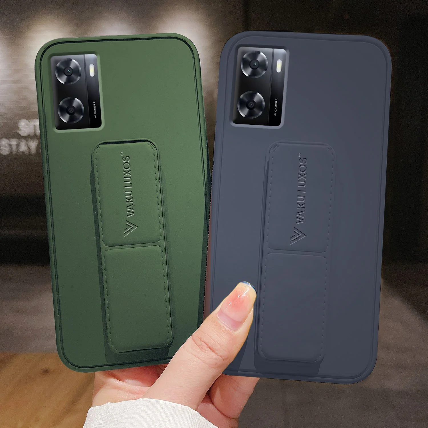 Vaku ® Oppo A57 Harbor Grip Multi-Functional TPU Back Cover - Image 7