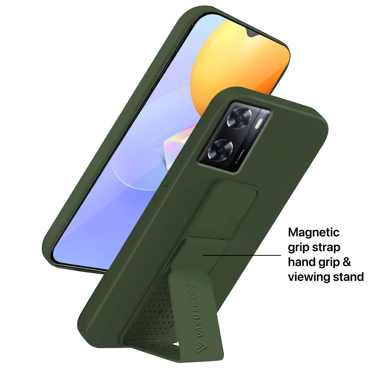 Vaku ® Oppo A57 Harbor Grip Multi-Functional TPU Back Cover - Image 8