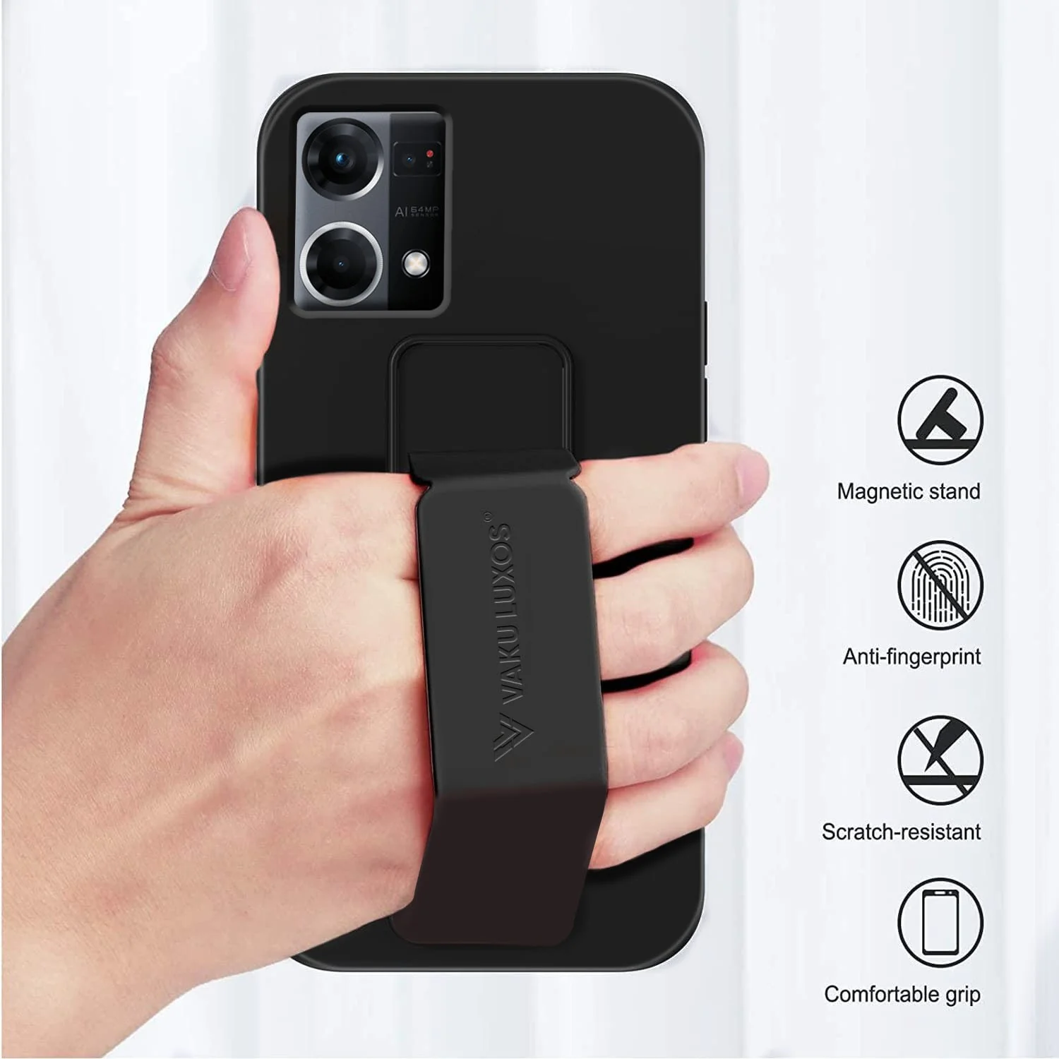 Vaku ® Oppo F21 Pro Harbor Grip Multi-Functional TPU Back Cover - Image 3