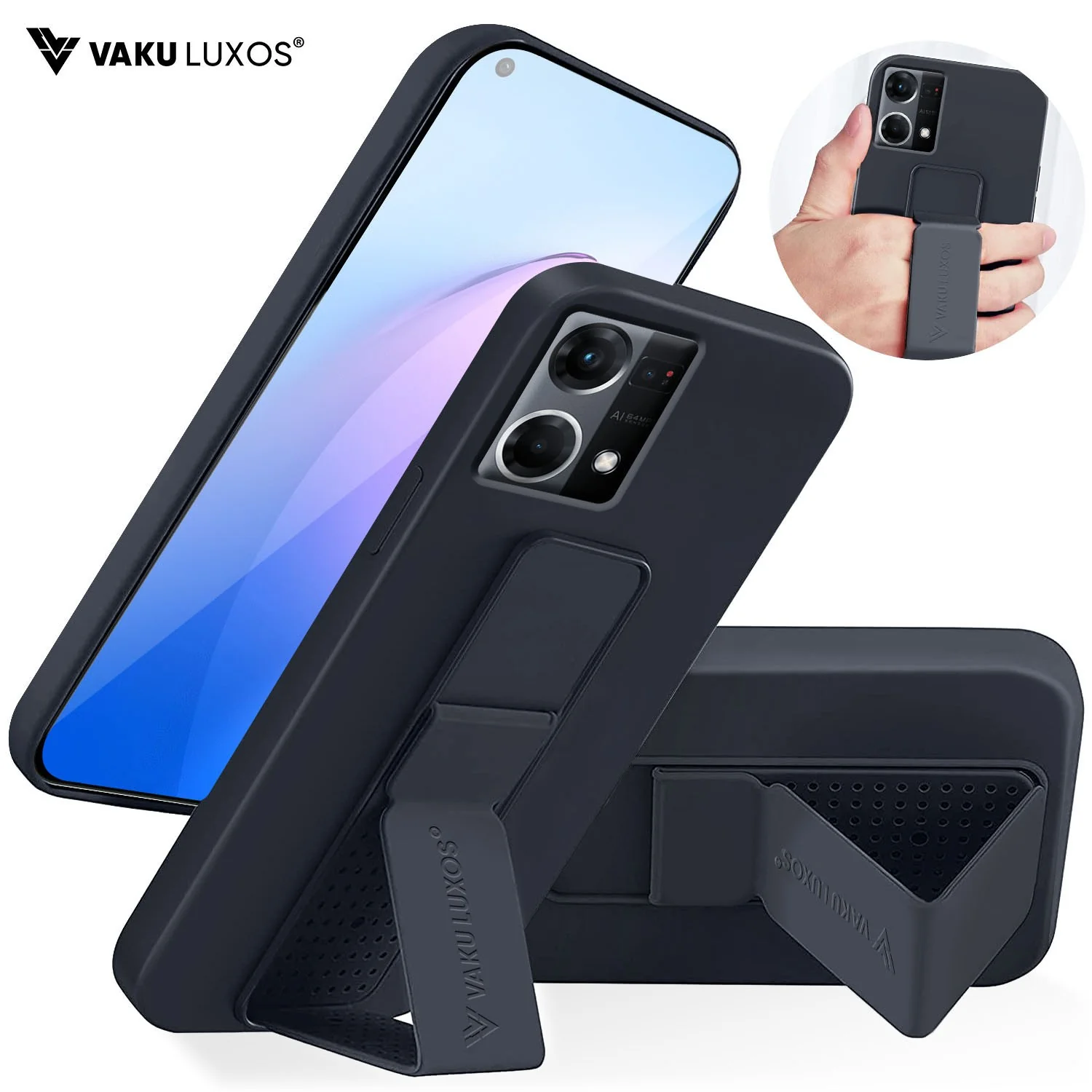 Vaku ® Oppo F21 Pro Harbor Grip Multi-Functional TPU Back Cover - Image 4