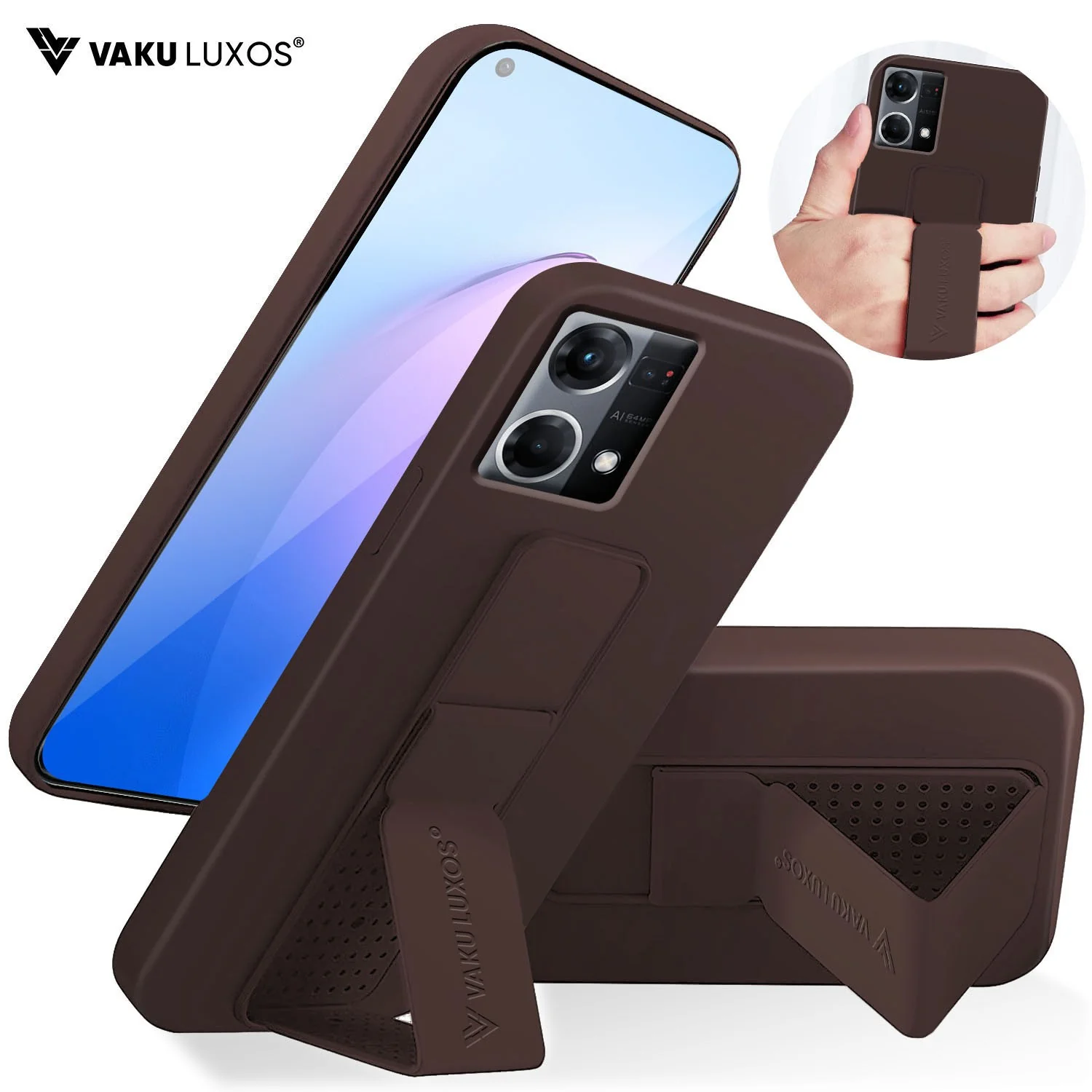 Vaku ® Oppo F21 Pro Harbor Grip Multi-Functional TPU Back Cover - Image 5