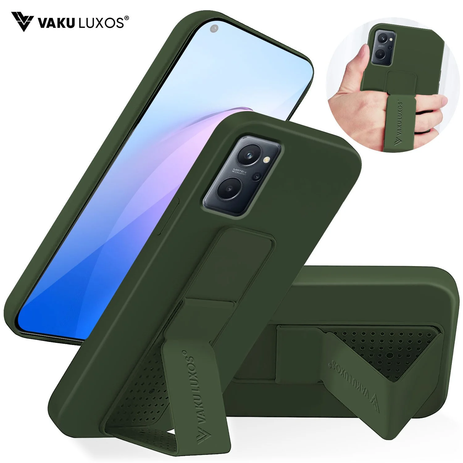 Vaku ® Oppo K10 Harbor Grip Multi-Functional TPU Back Cover - Image 4