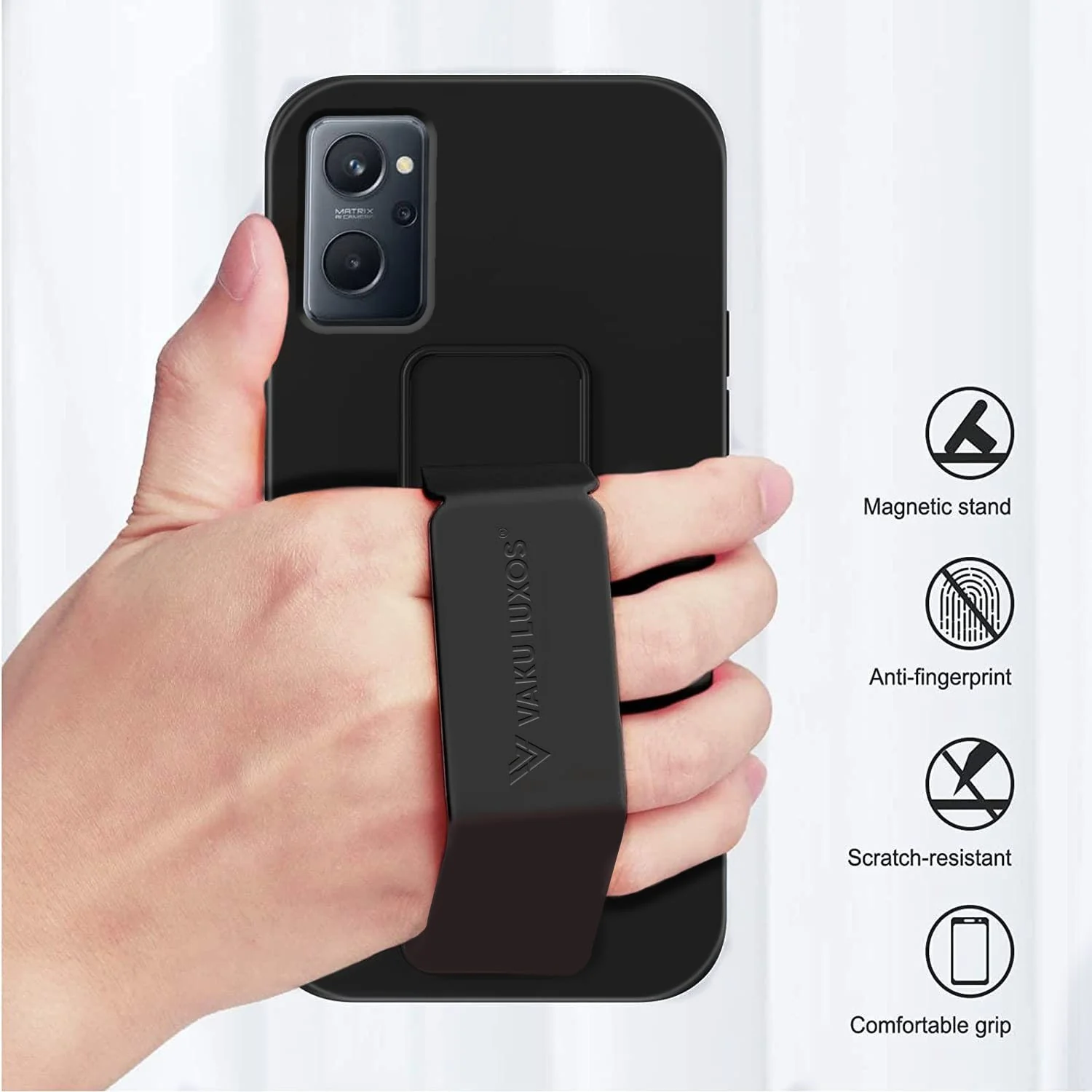 Vaku ® Oppo K10 Harbor Grip Multi-Functional TPU Back Cover - Image 8