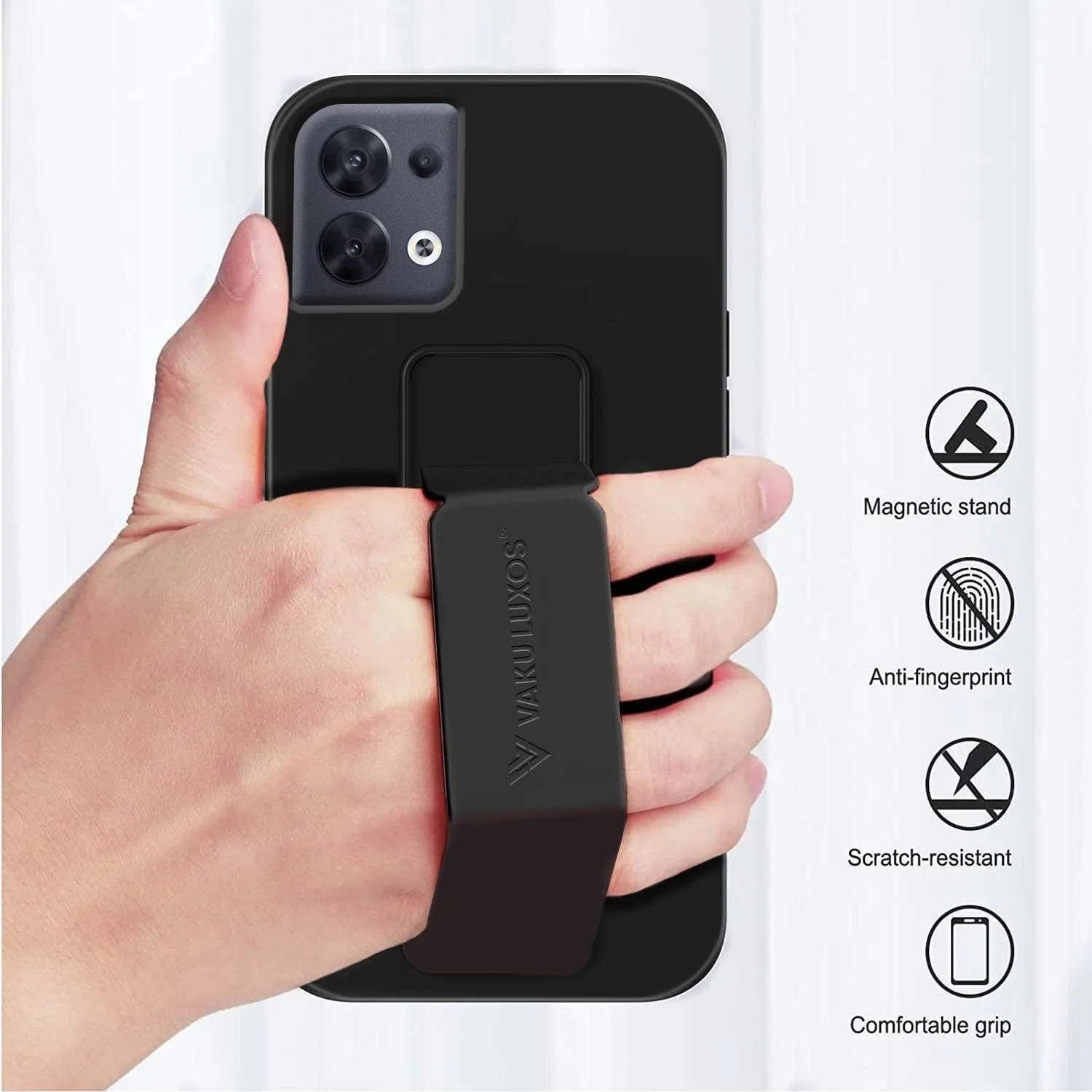 Vaku ® Oppo Reno8 Harbor Grip Multi-Functional TPU Back Cover - Image 10