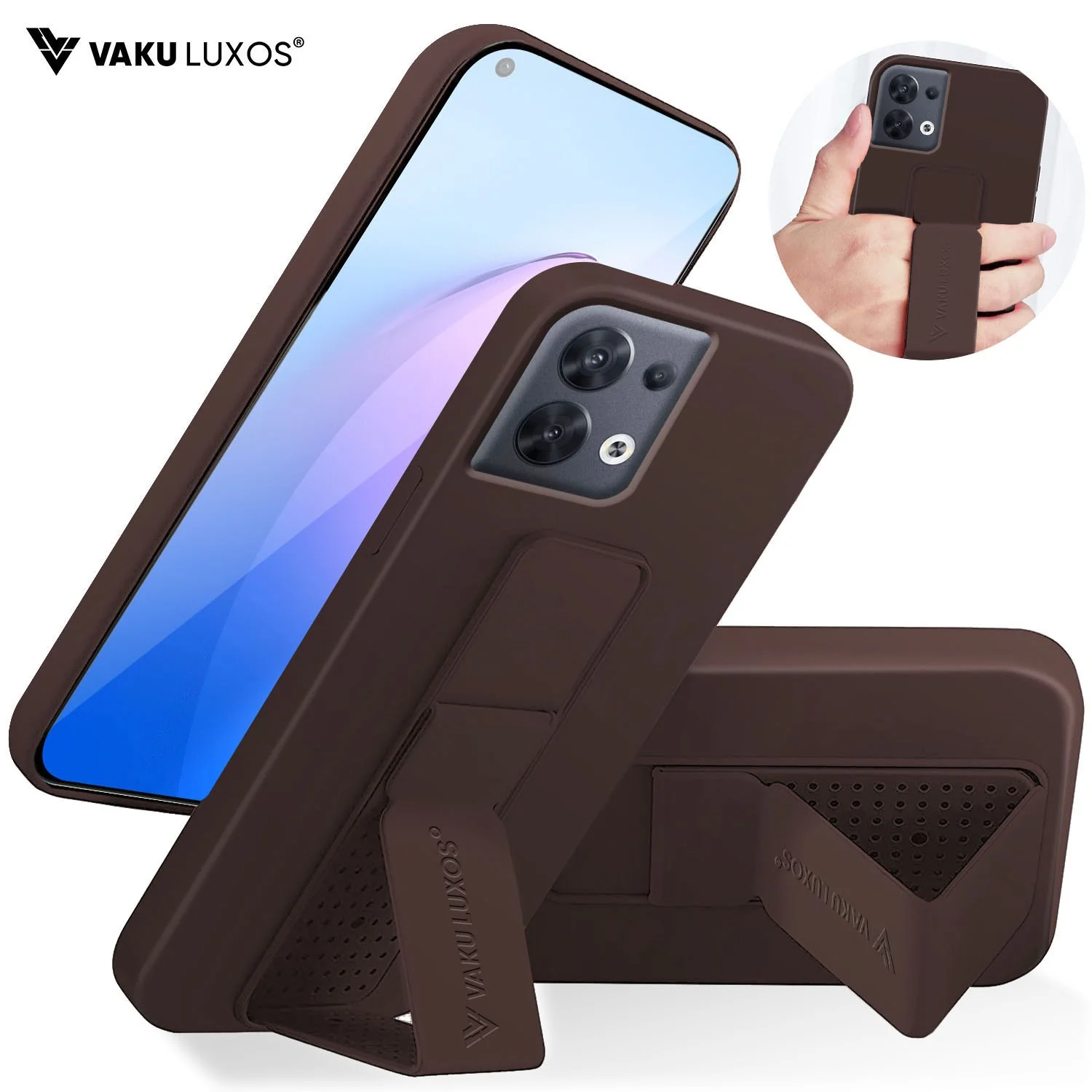 Vaku ® Oppo Reno8 Harbor Grip Multi-Functional TPU Back Cover - Image 3