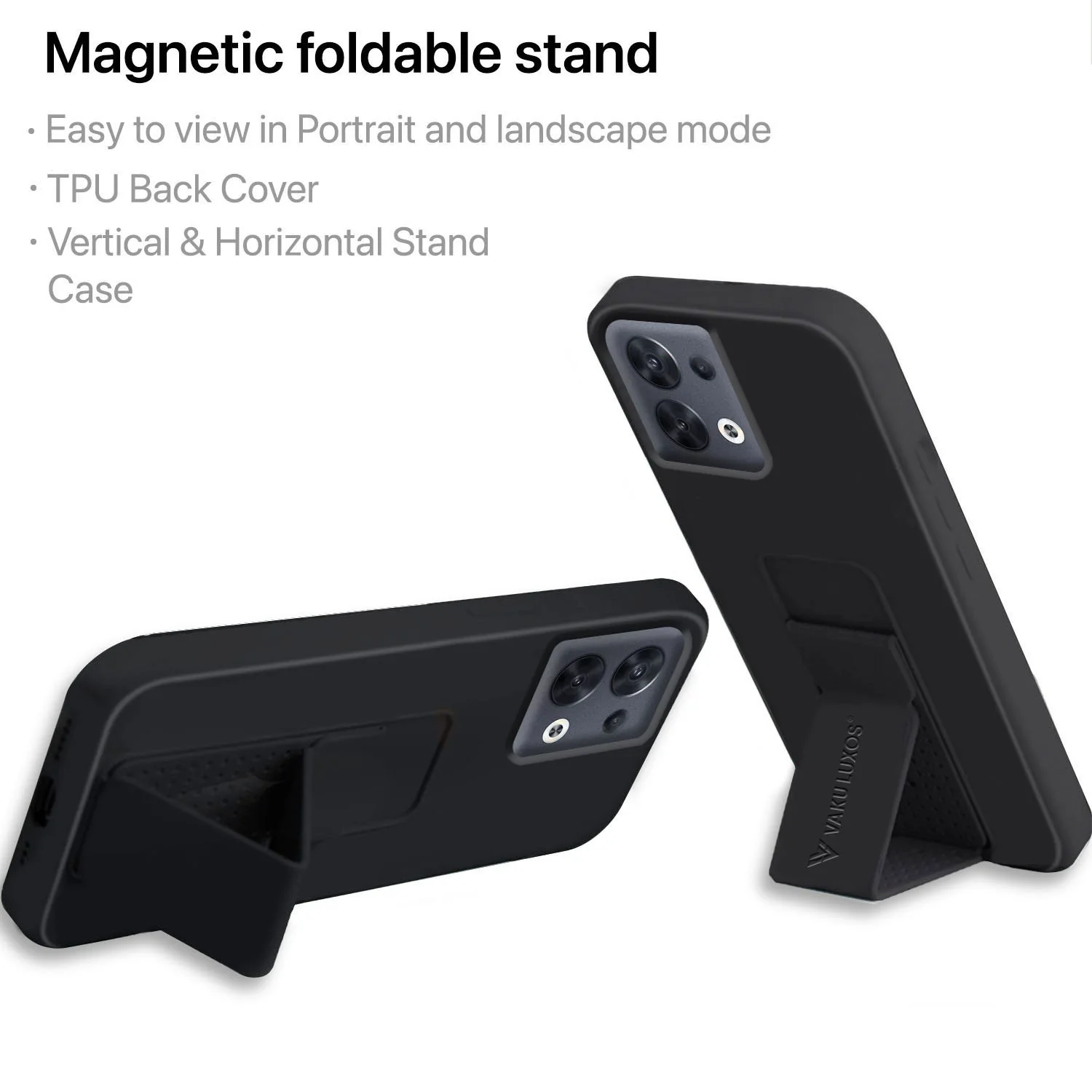 Vaku ® Oppo Reno8 Harbor Grip Multi-Functional TPU Back Cover - Image 5