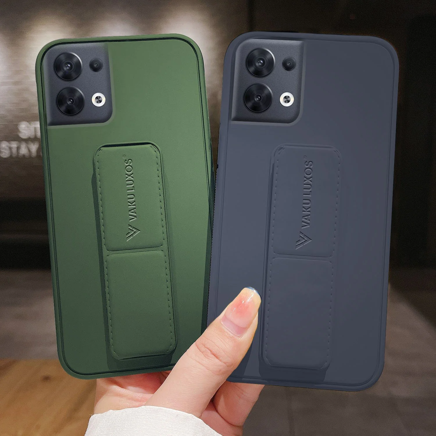 Vaku ® Oppo Reno8 Harbor Grip Multi-Functional TPU Back Cover - Image 7