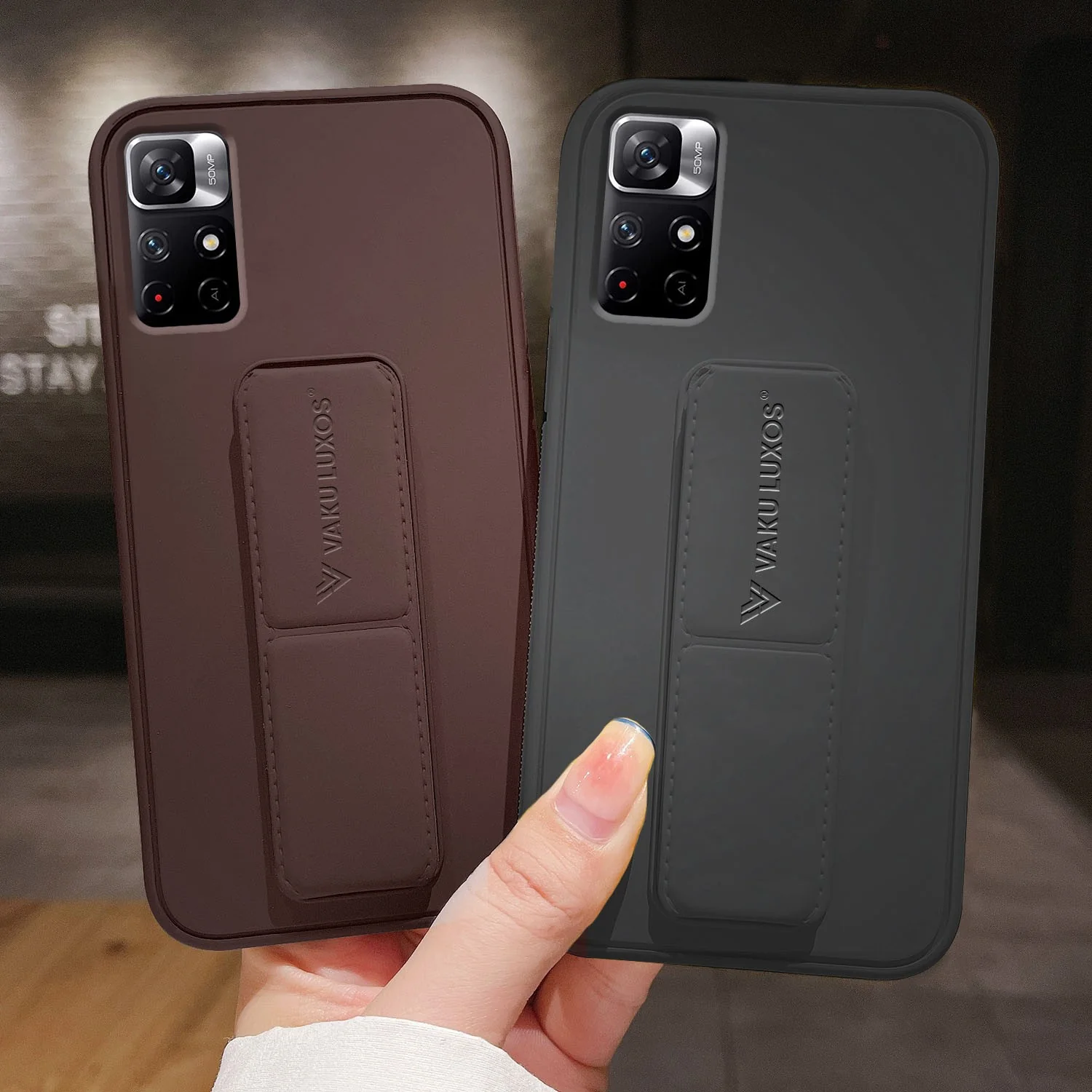 Vaku ® Redmi Note 11T 5G Harbor Grip Multi-Functional TPU Back Cover - Image 7