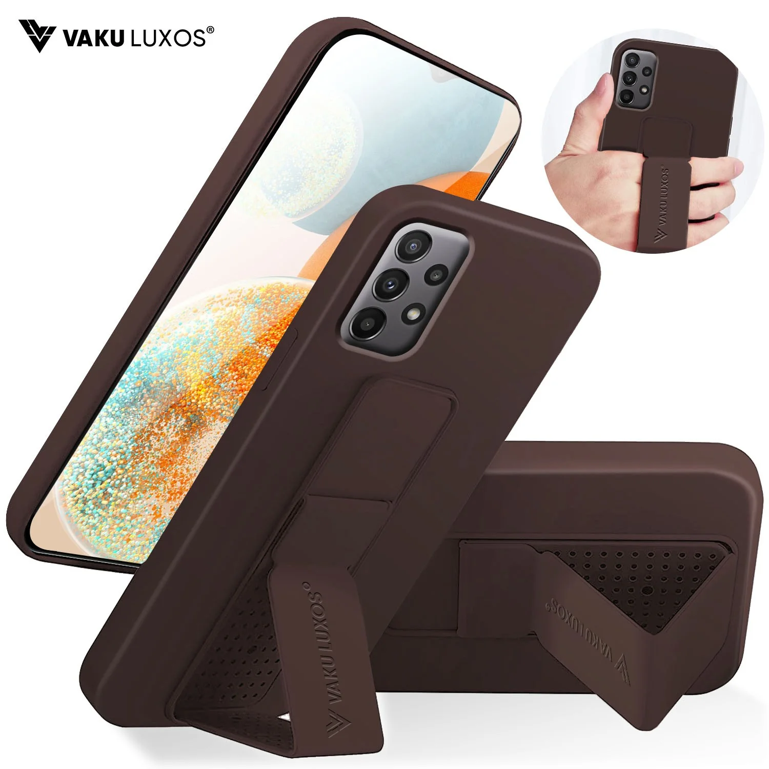 Vaku ® Samsung Galaxy A23 Harbor Grip Multi-Functional TPU Back Cover - Image 3