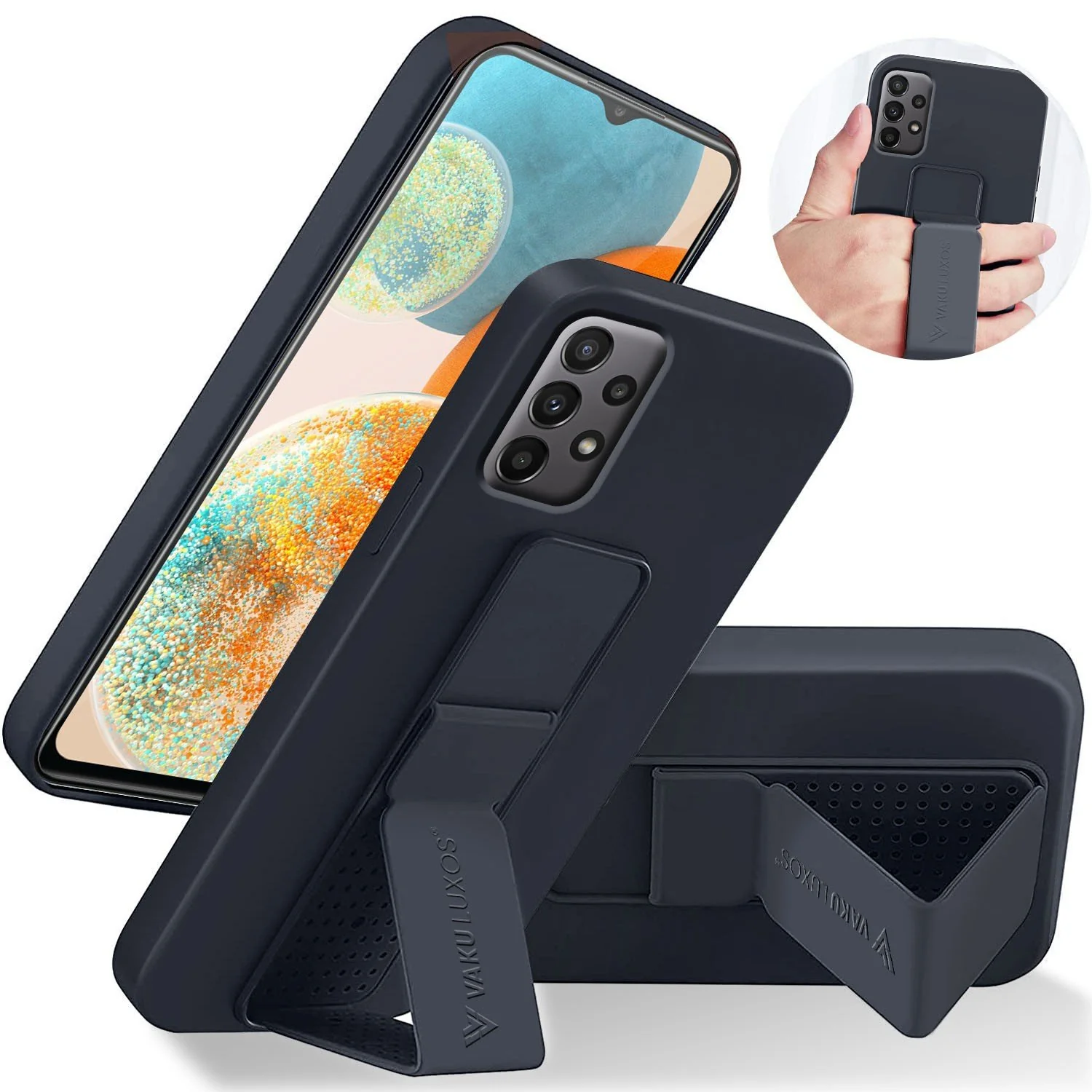 Vaku ® Samsung Galaxy A53 Harbor Grip Multi-Functional TPU Back Cover - Image 2