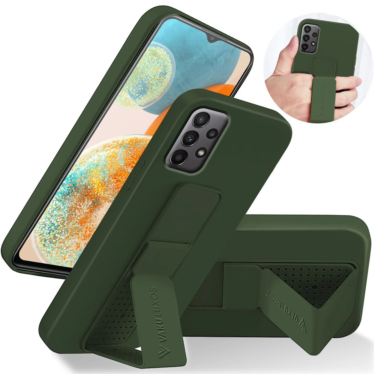 Vaku ® Samsung Galaxy A53 Harbor Grip Multi-Functional TPU Back Cover - Image 4