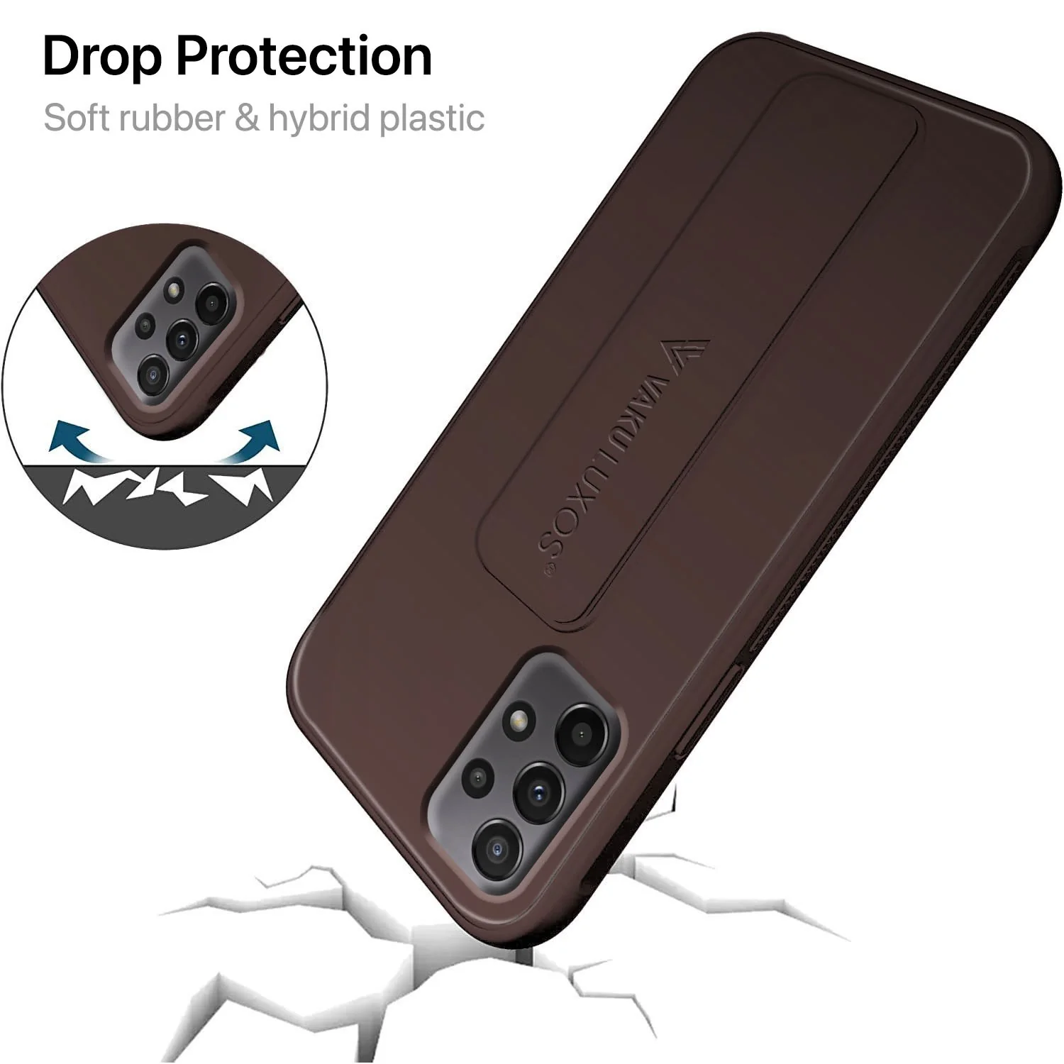 Vaku ® Samsung Galaxy A73 5G Harbor Grip Multi-Functional TPU Back Cover - Image 8