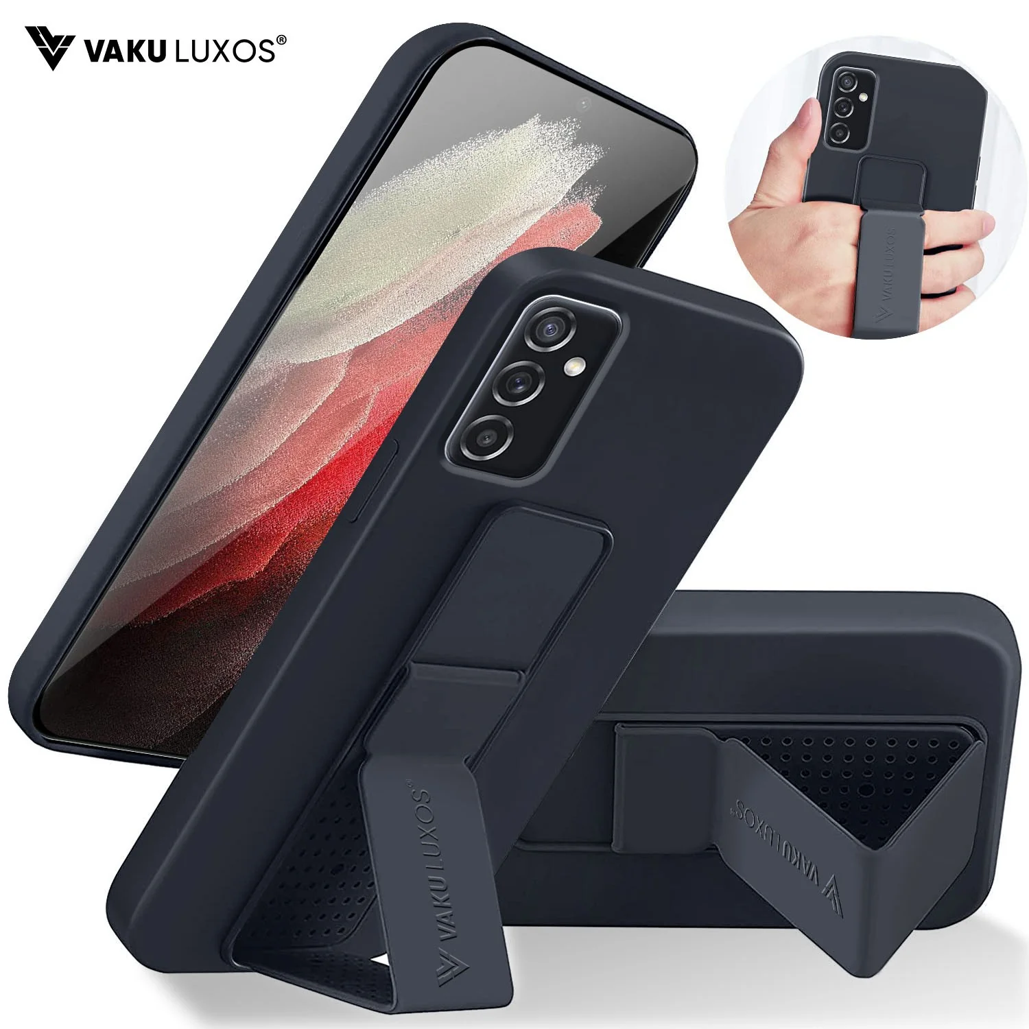 Vaku ® Samsung Galaxy M52 5G  Harbor Grip Multi-Functional TPU Back Cover - Image 2