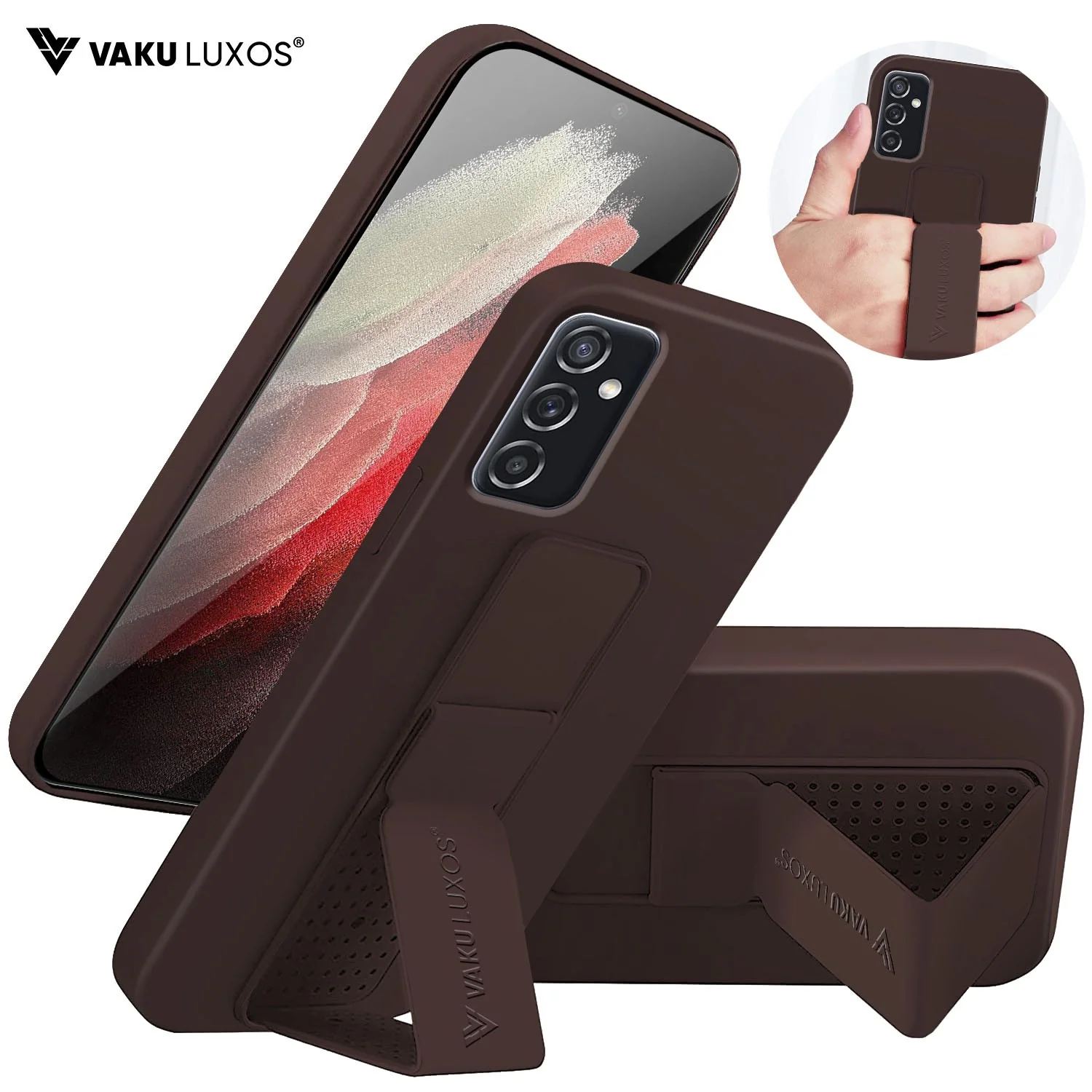 Vaku ® Samsung Galaxy M52 5G  Harbor Grip Multi-Functional TPU Back Cover - Image 3