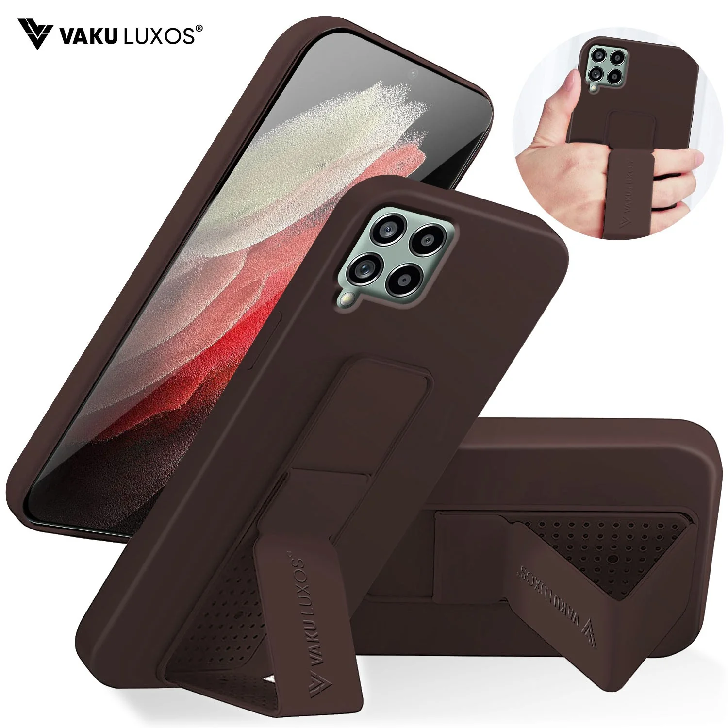 Vaku ® Samsung Galaxy M53 5G  Harbor Grip Multi-Functional TPU Back Cover - Image 3