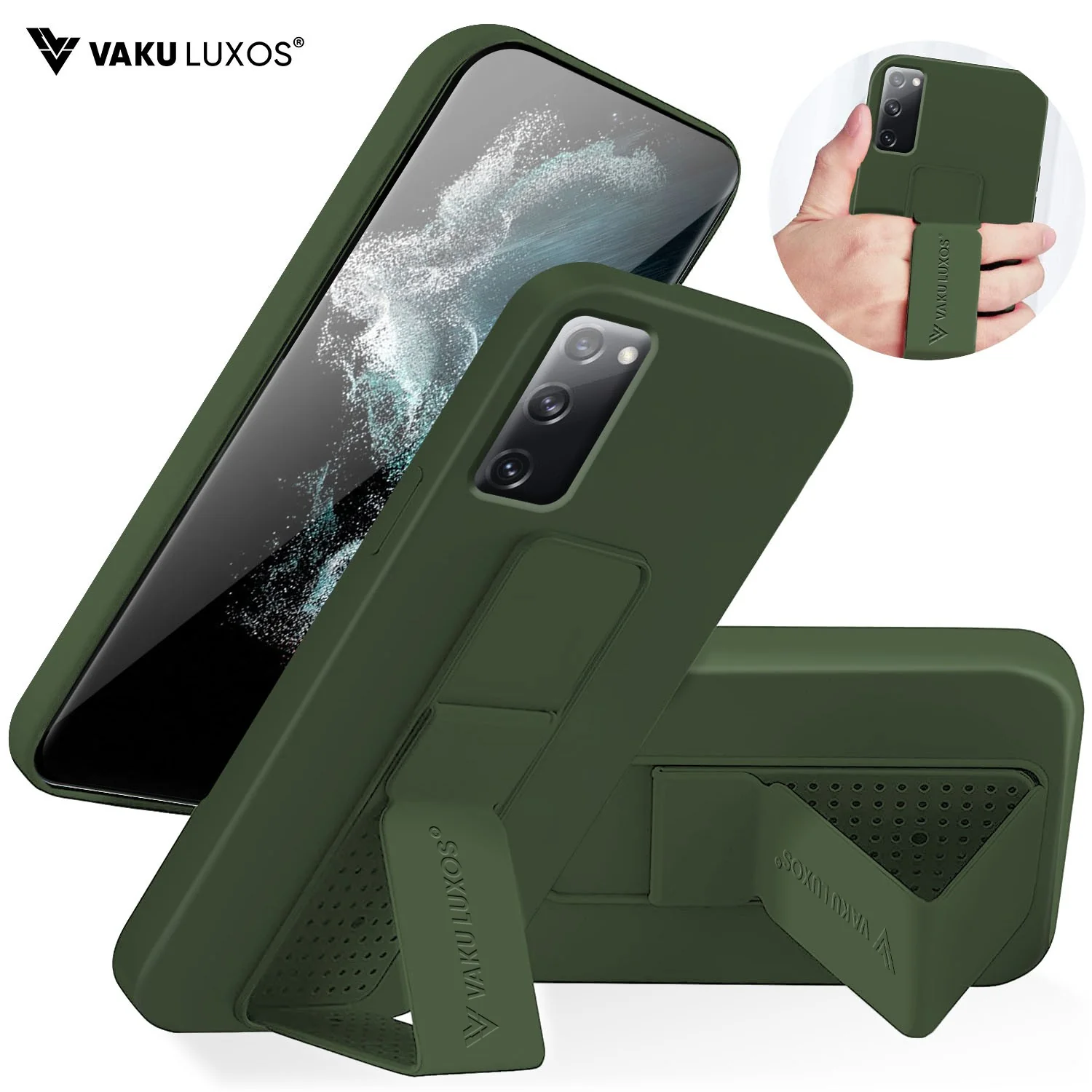 Vaku ® Samsung Galaxy S20 FE  Harbor Grip Multi-Functional TPU Back Cover - Image 4