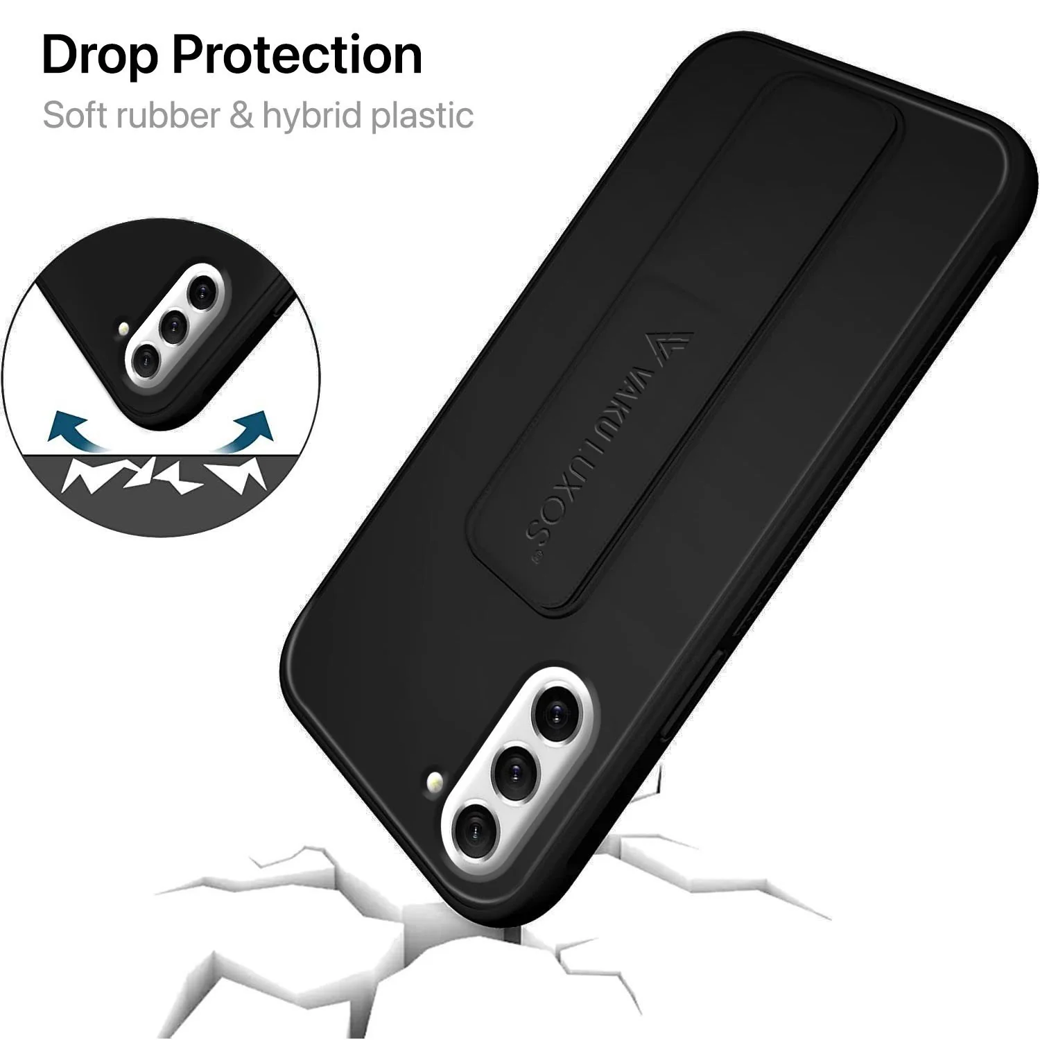 Vaku ® Samsung Galaxy S21 FE  Harbor Grip Multi-Functional TPU Back Cover - Image 10