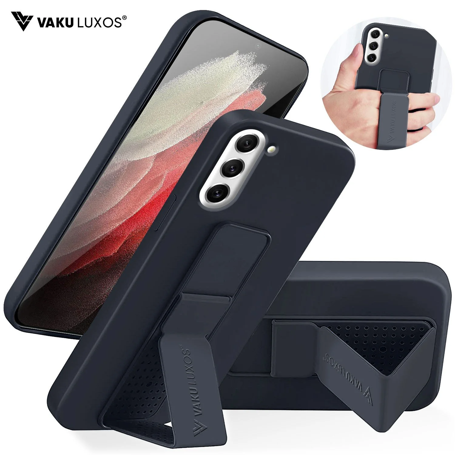 Vaku ® Samsung Galaxy S21 FE  Harbor Grip Multi-Functional TPU Back Cover - Image 2