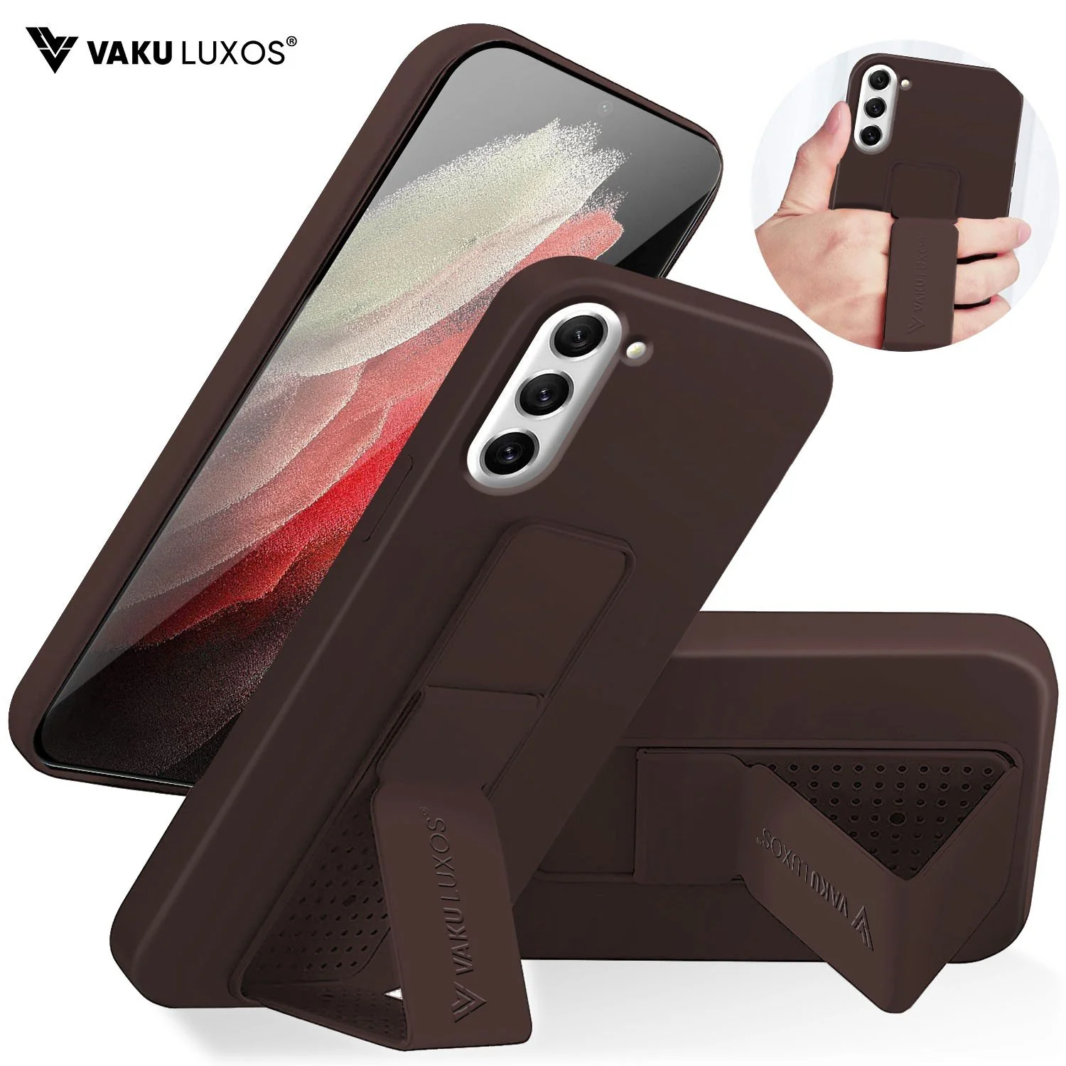Vaku ® Samsung Galaxy S21 FE  Harbor Grip Multi-Functional TPU Back Cover - Image 3