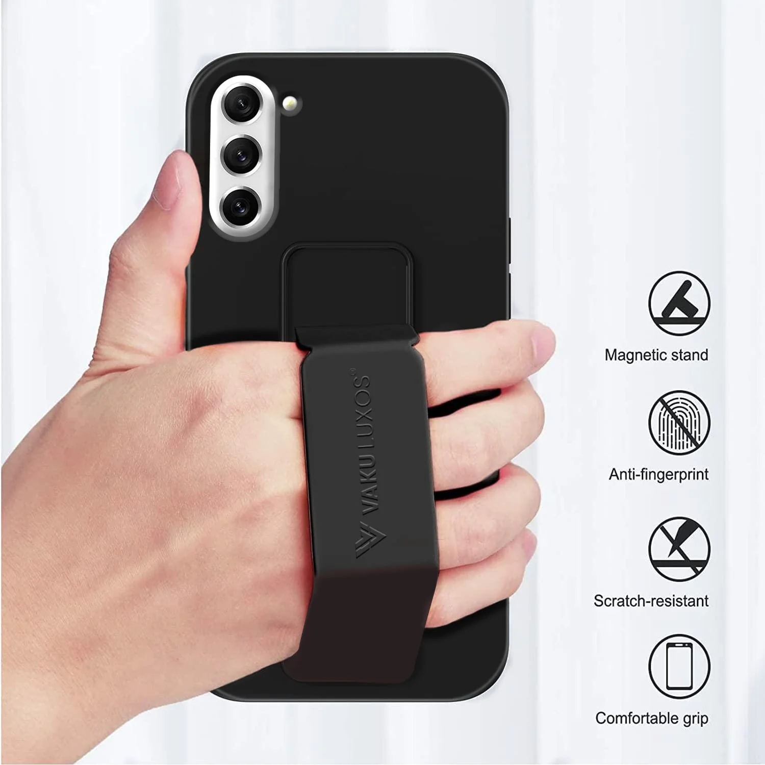 Vaku ® Samsung Galaxy S21 FE  Harbor Grip Multi-Functional TPU Back Cover - Image 5