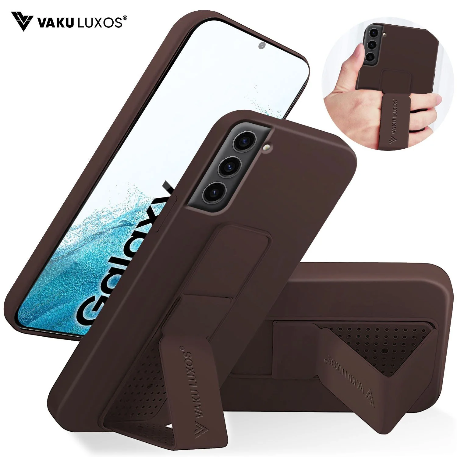 Vaku ® Samsung Galaxy S22 Harbor Grip Multi-Functional TPU Back Cover - Image 3